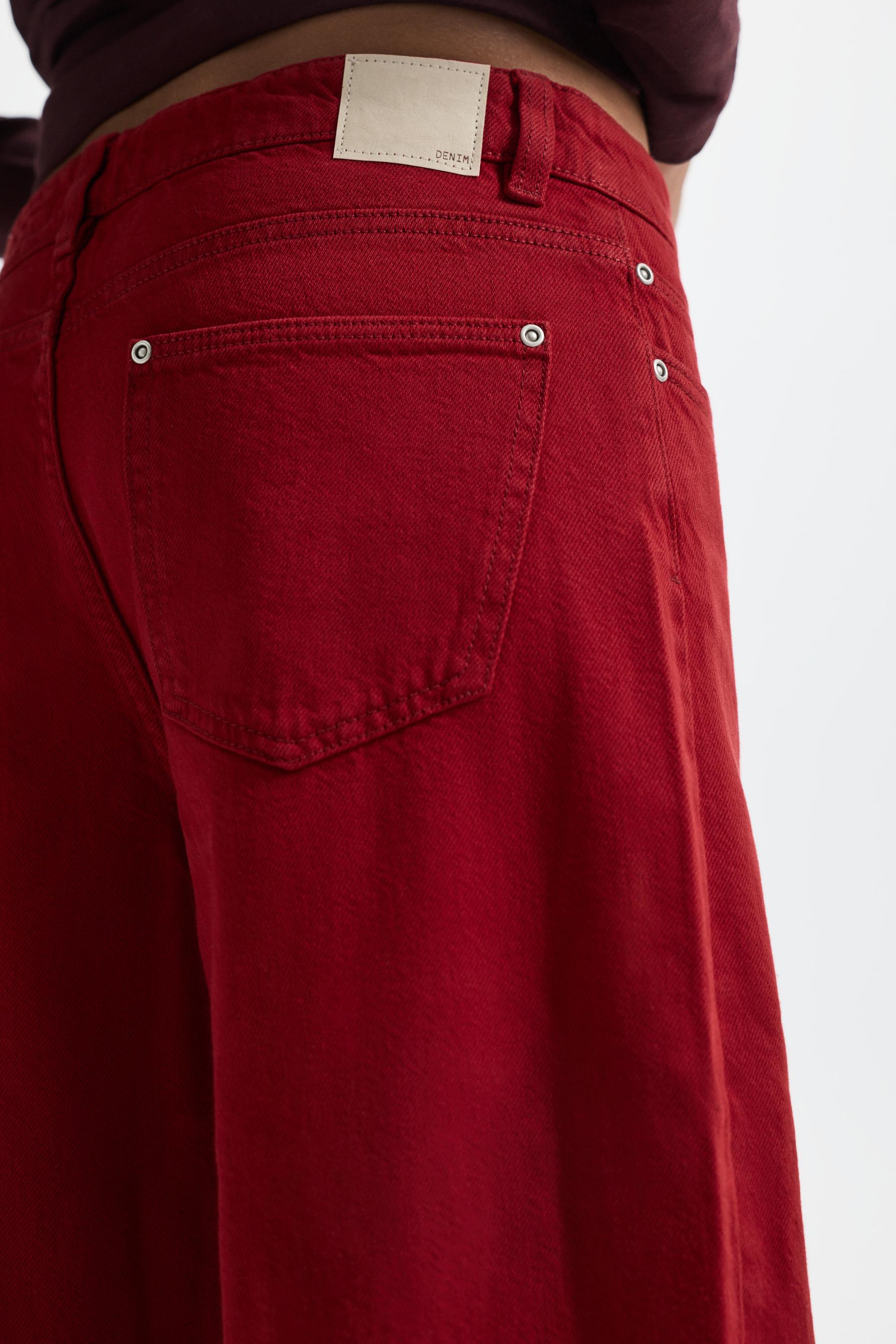 Low-rise wide-leg jeans — REDDISH