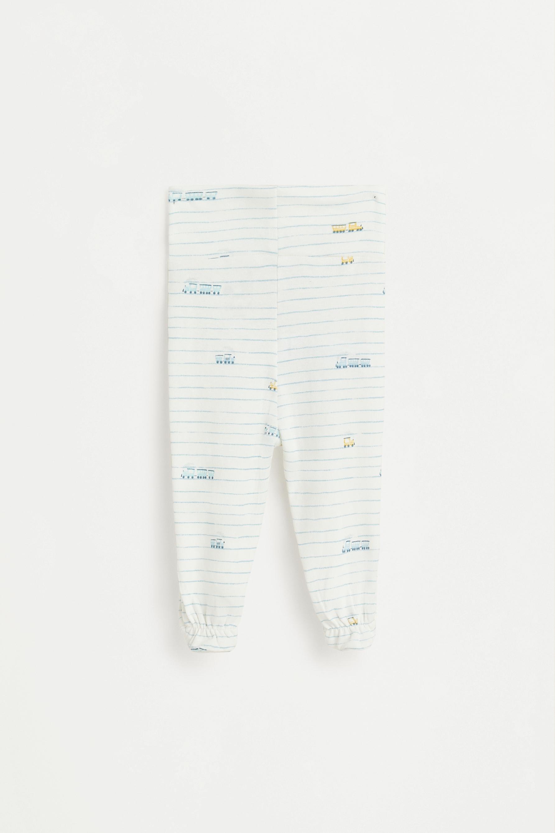 Interlock bodysuit, footed leggings and hat set — ECRU