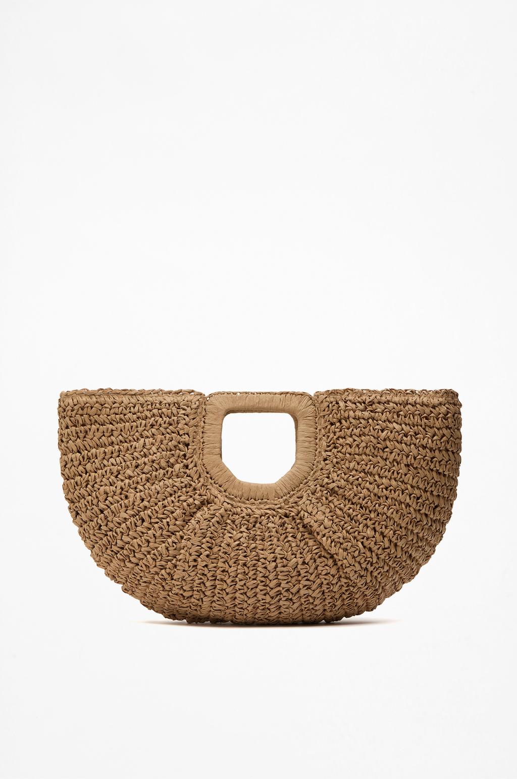 Natural-effect handbag
