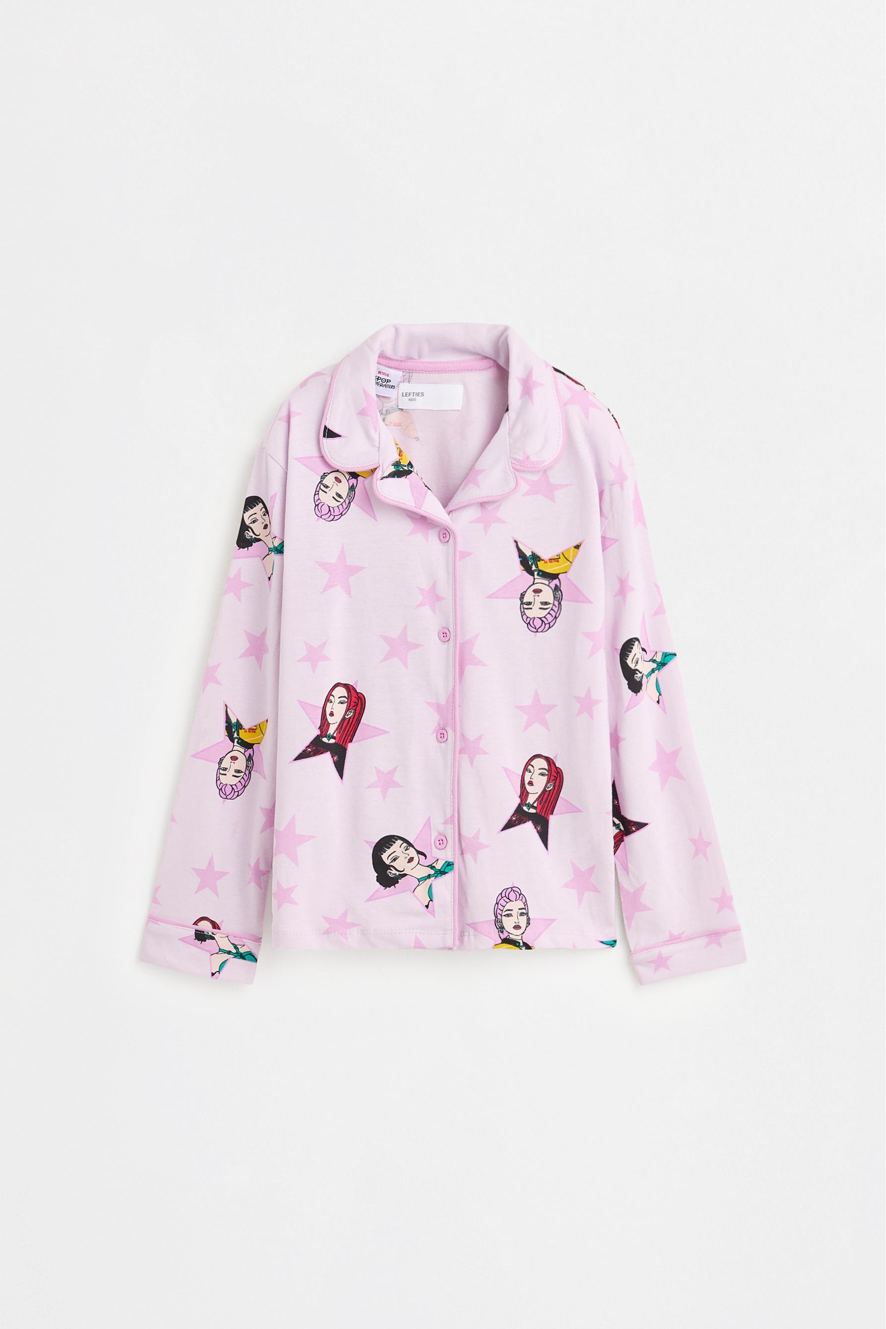 Huntrix K-Pop Demon Hunters ™/© Netflix long pyjamas with sleep mask — PALE LILAC