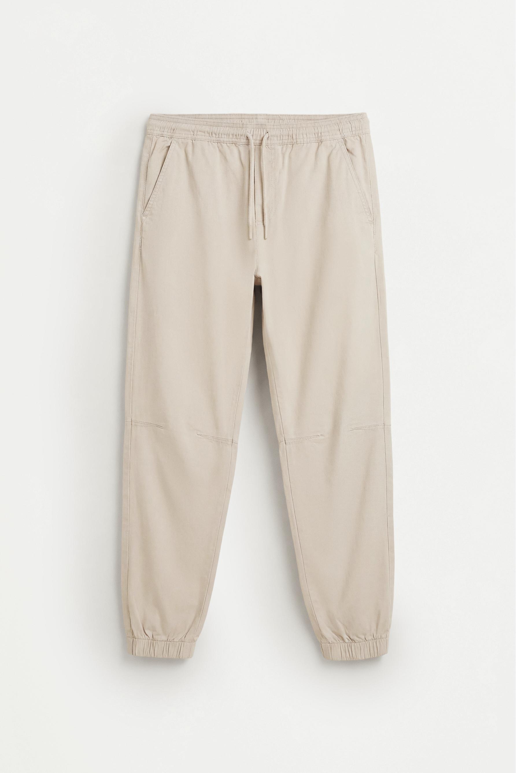 Elastic hem joggers — GREY
