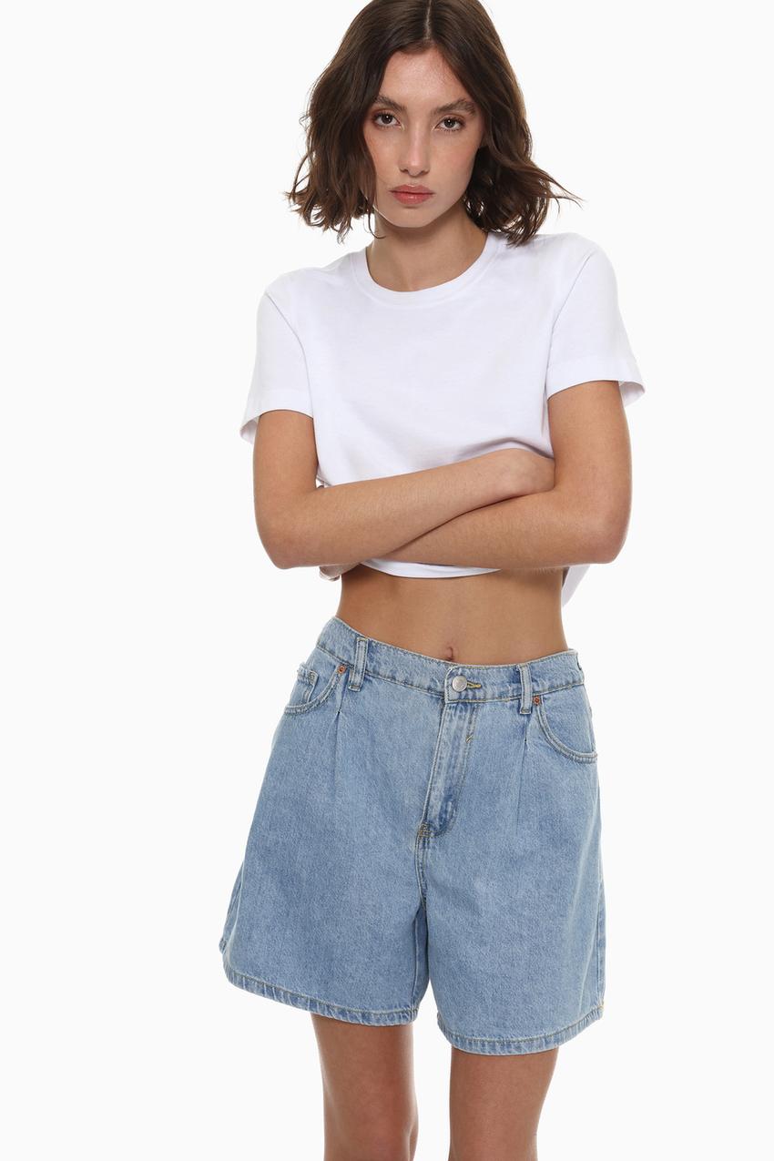 Short Vaquero Lefties Pantalones Cortos Mujer Pantalones Cortos