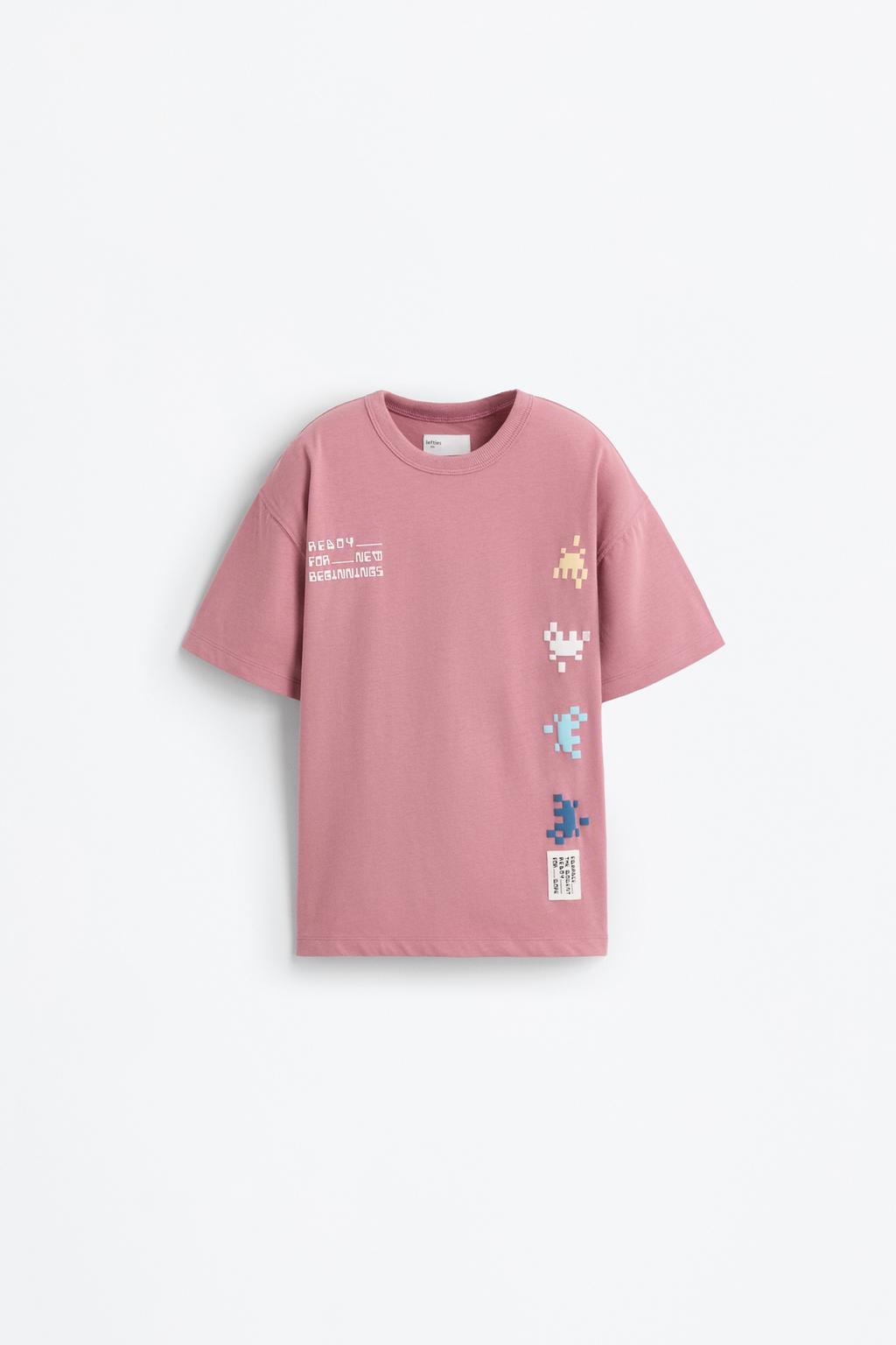 Pixel print T-shirt