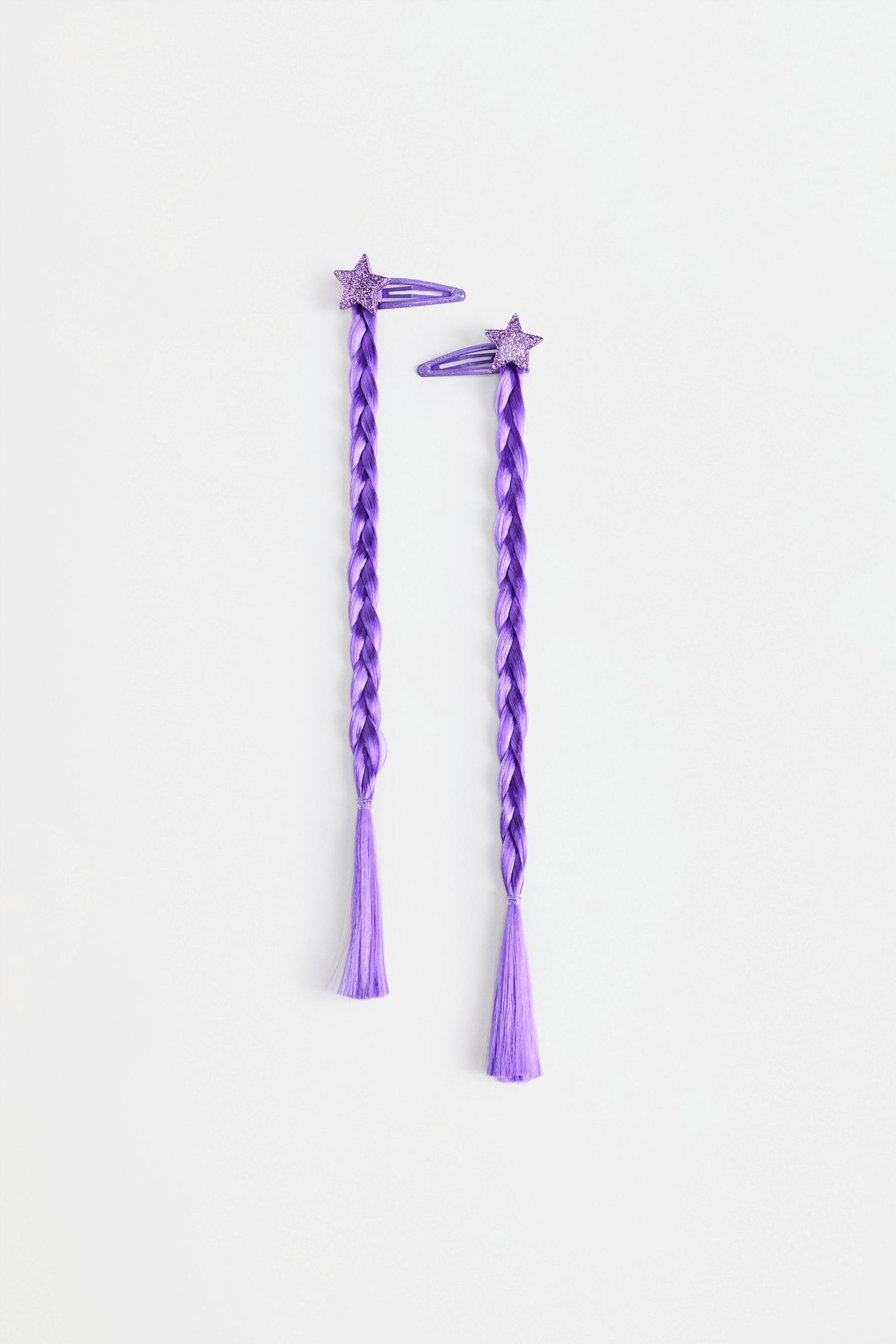 Clips con trenzas estrellas (Pack 2)