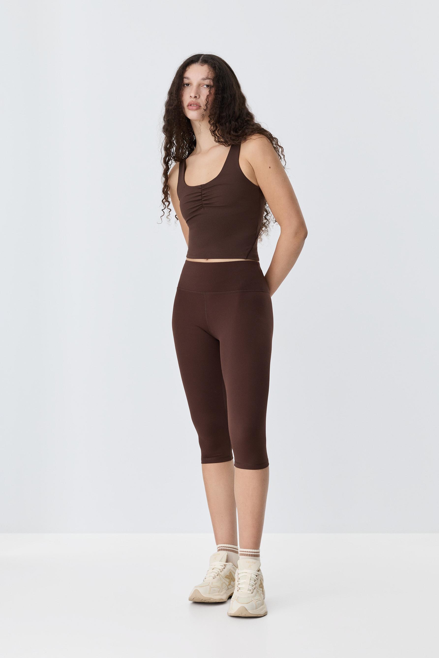 Capri leggings — CHOCOLATE