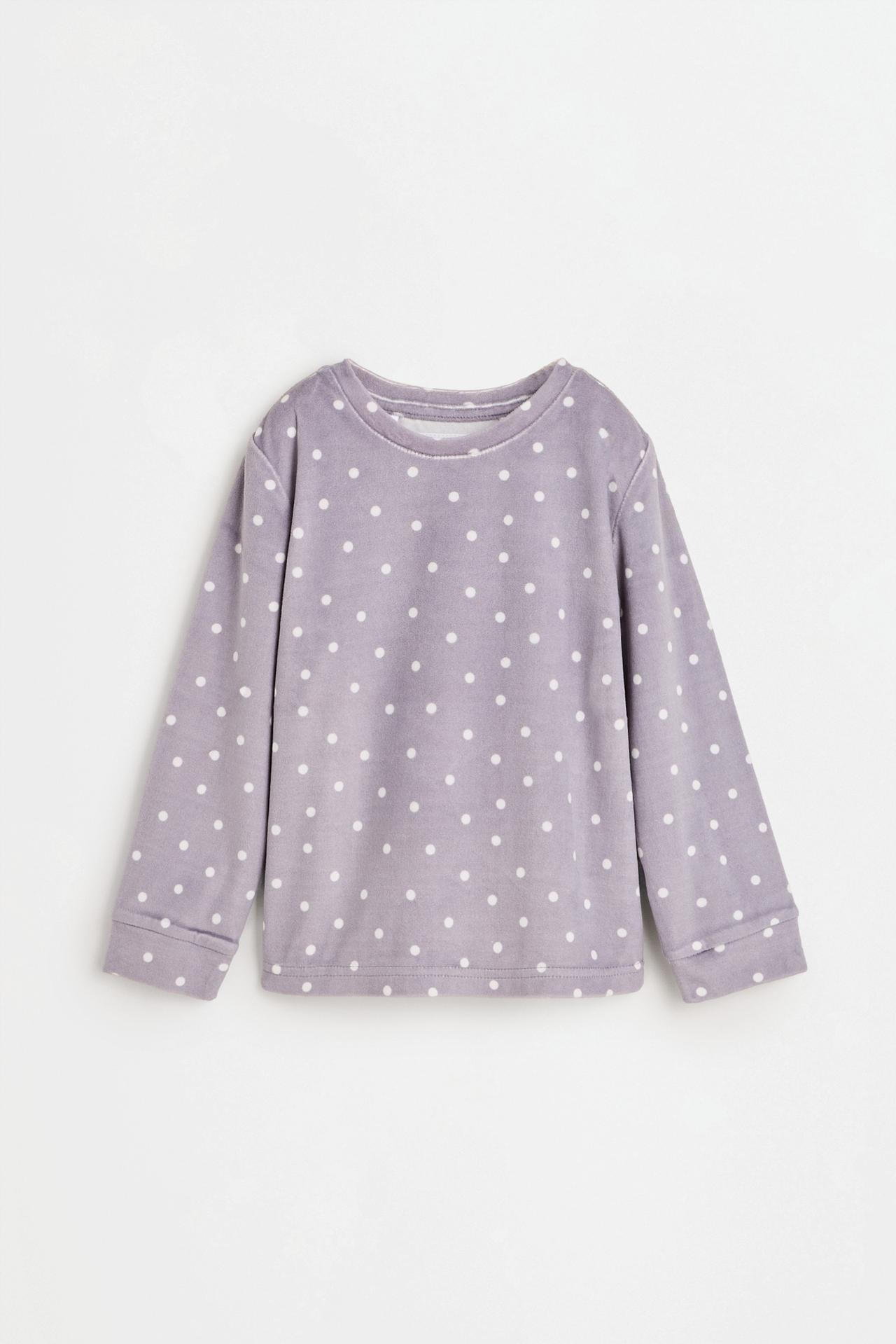 Velvety printed pyjamas — LILAC