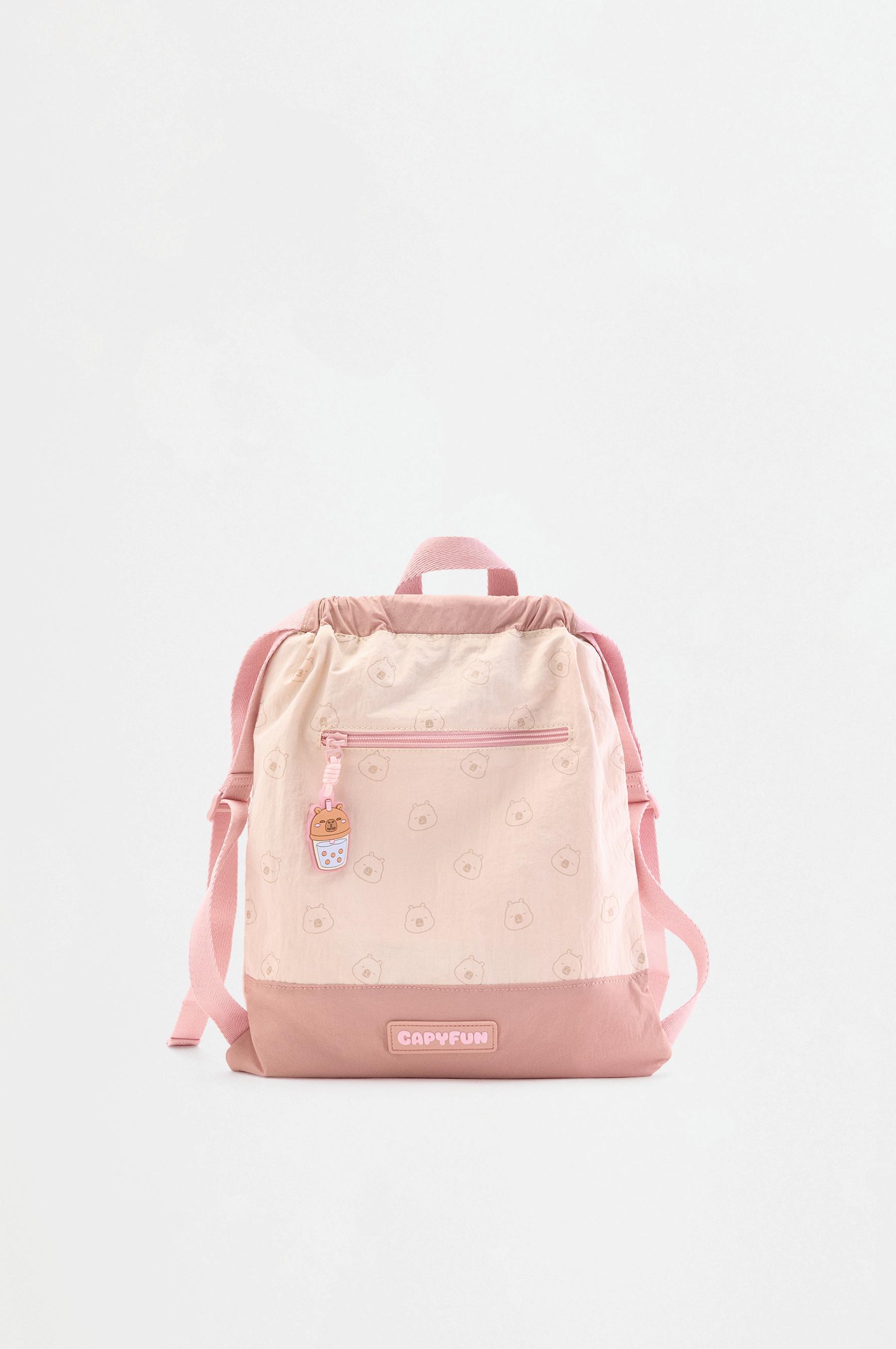 Capyfun drawstring backpack — ECRU
