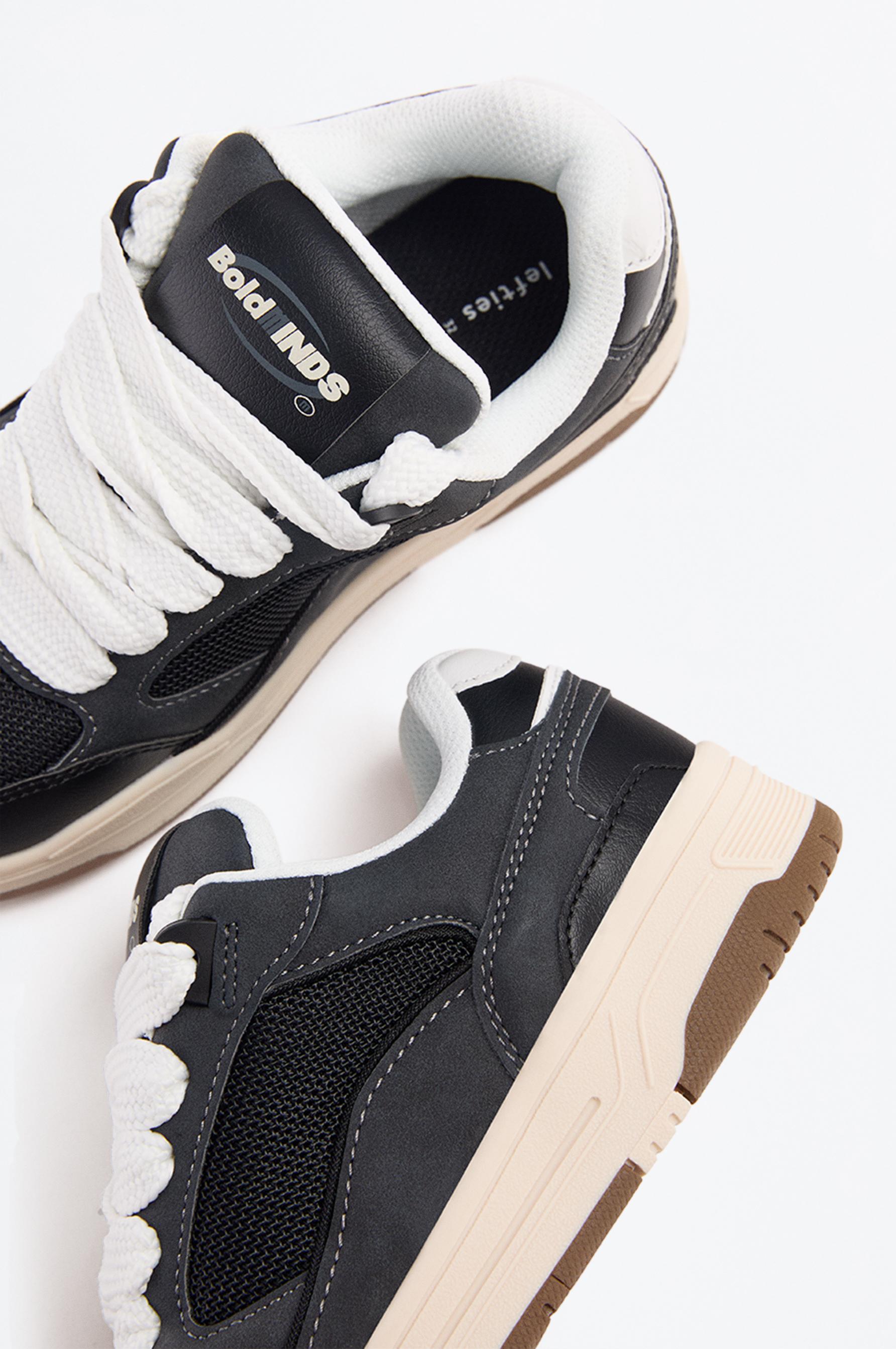 Lefties Siyah Lefties Retro kaykay ayakkabısı