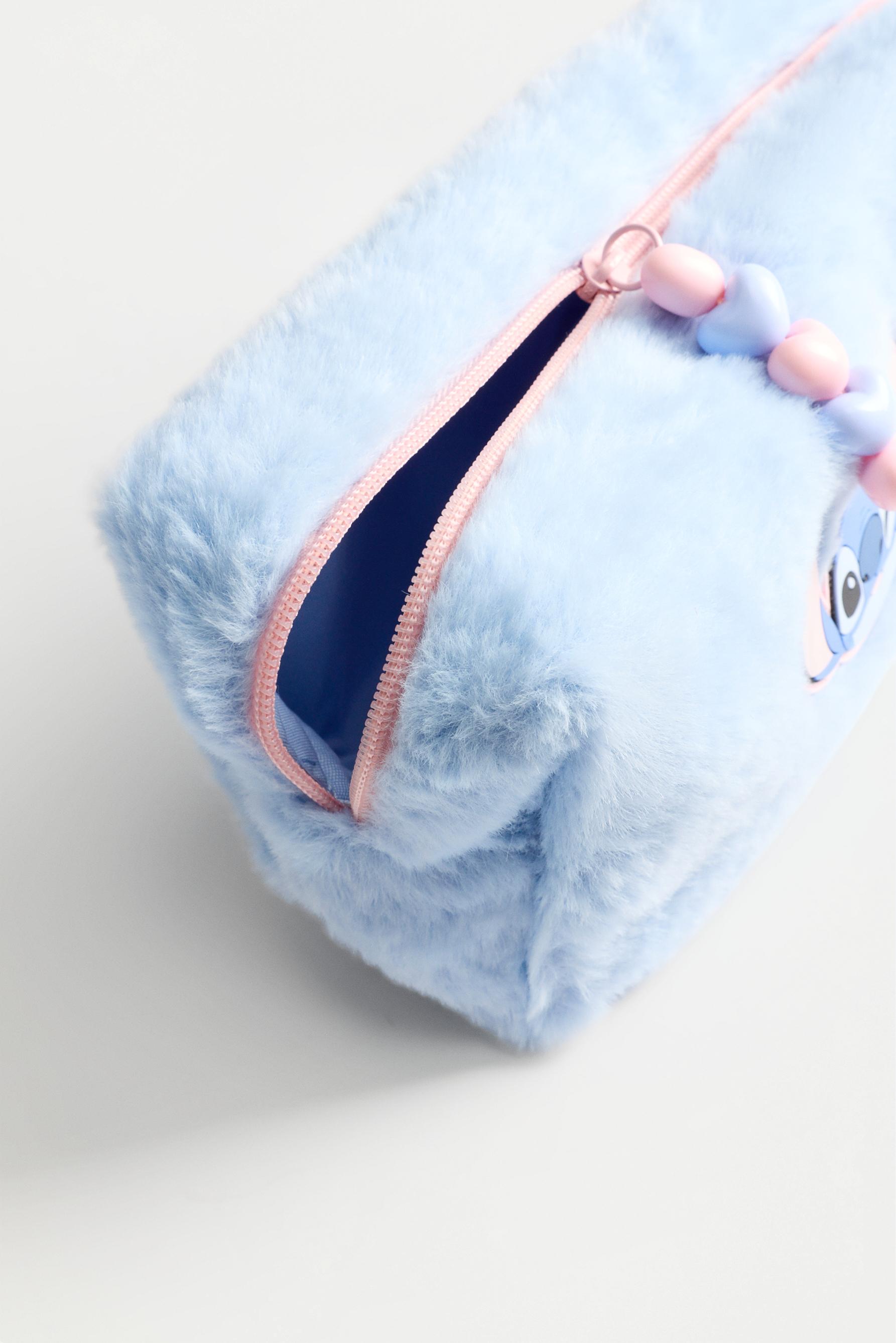 Stitch ©Disney faux fur pencil case — BLUE