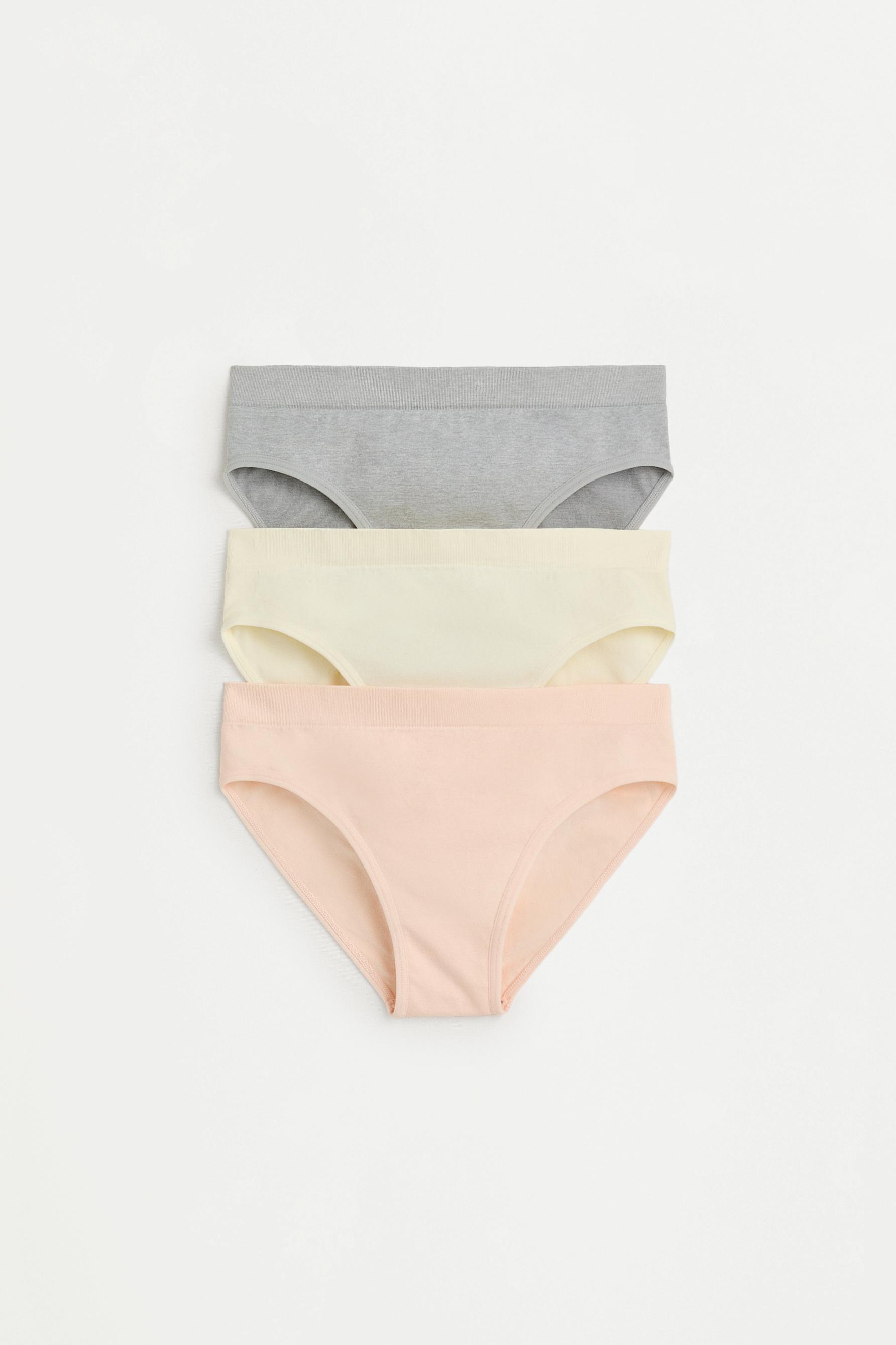 Seamless briefs (Pack of 3) — PEACH