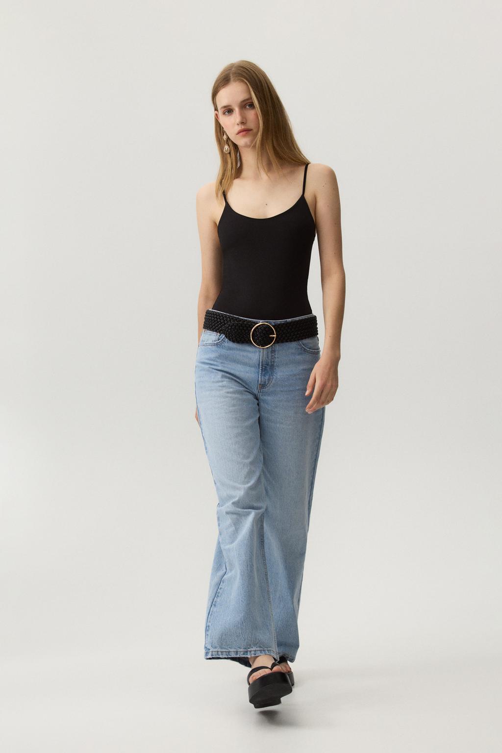 Bodysuit with thin straps