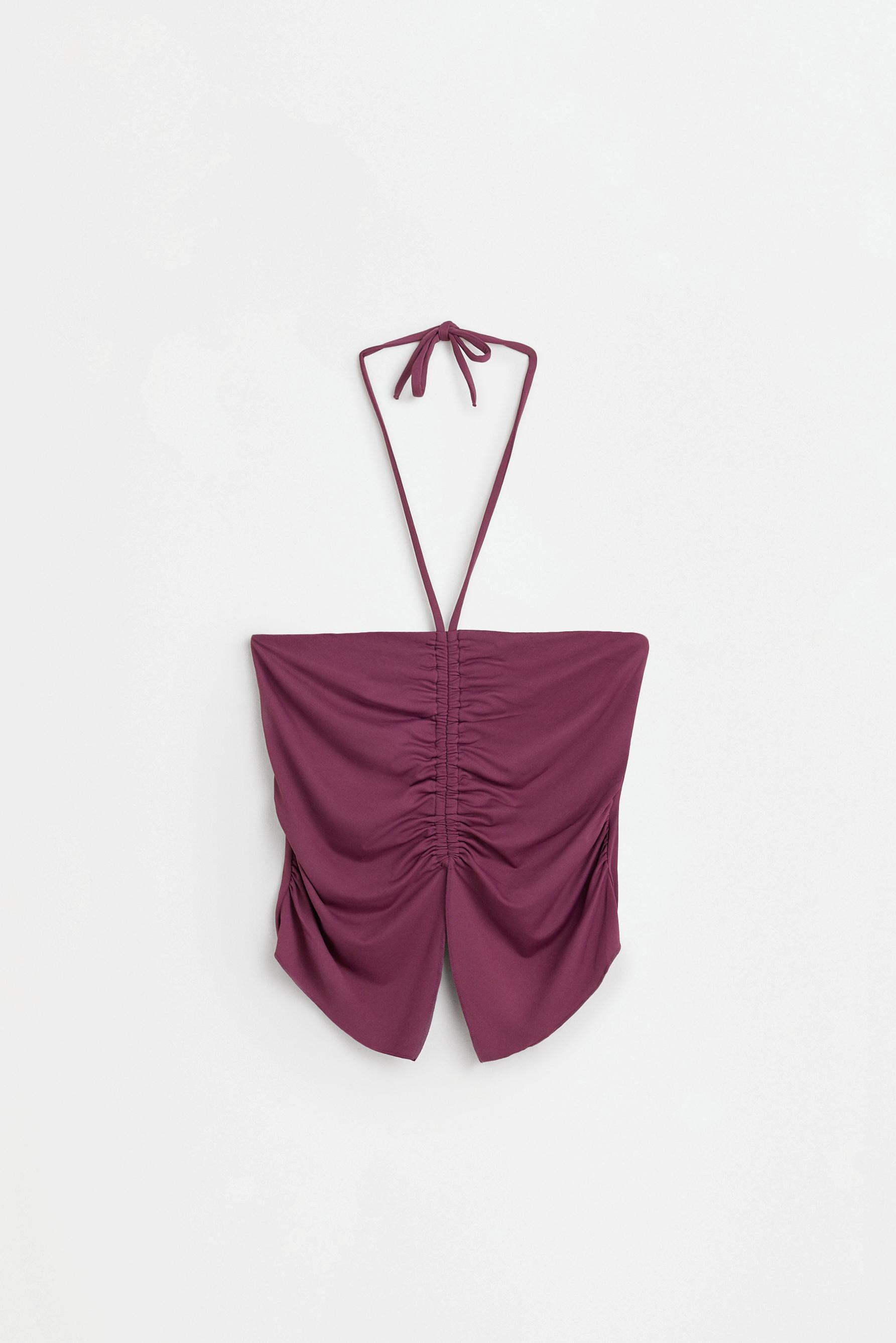 Gathered front top — PINK
