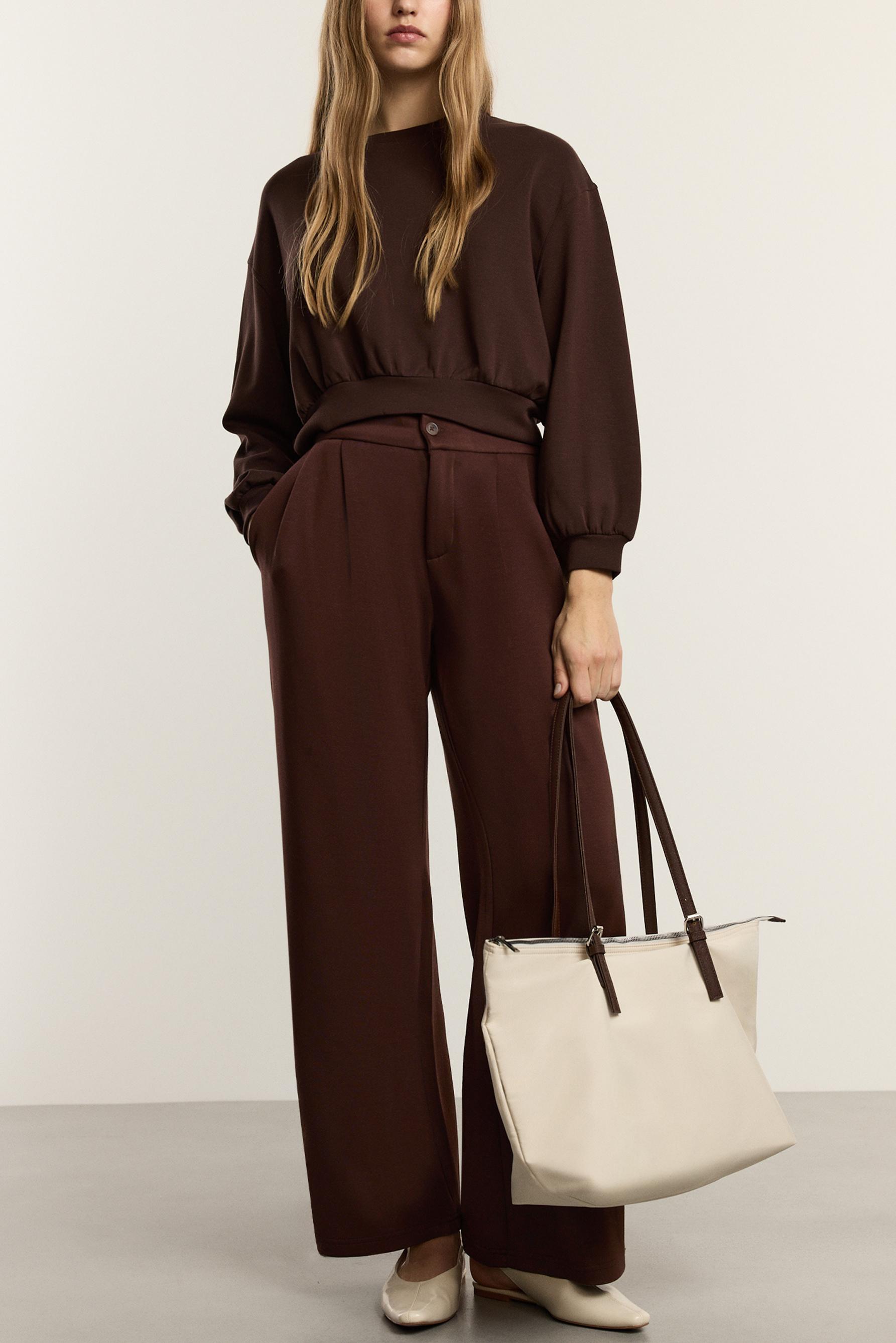 Nylon shopper bag — ECRU