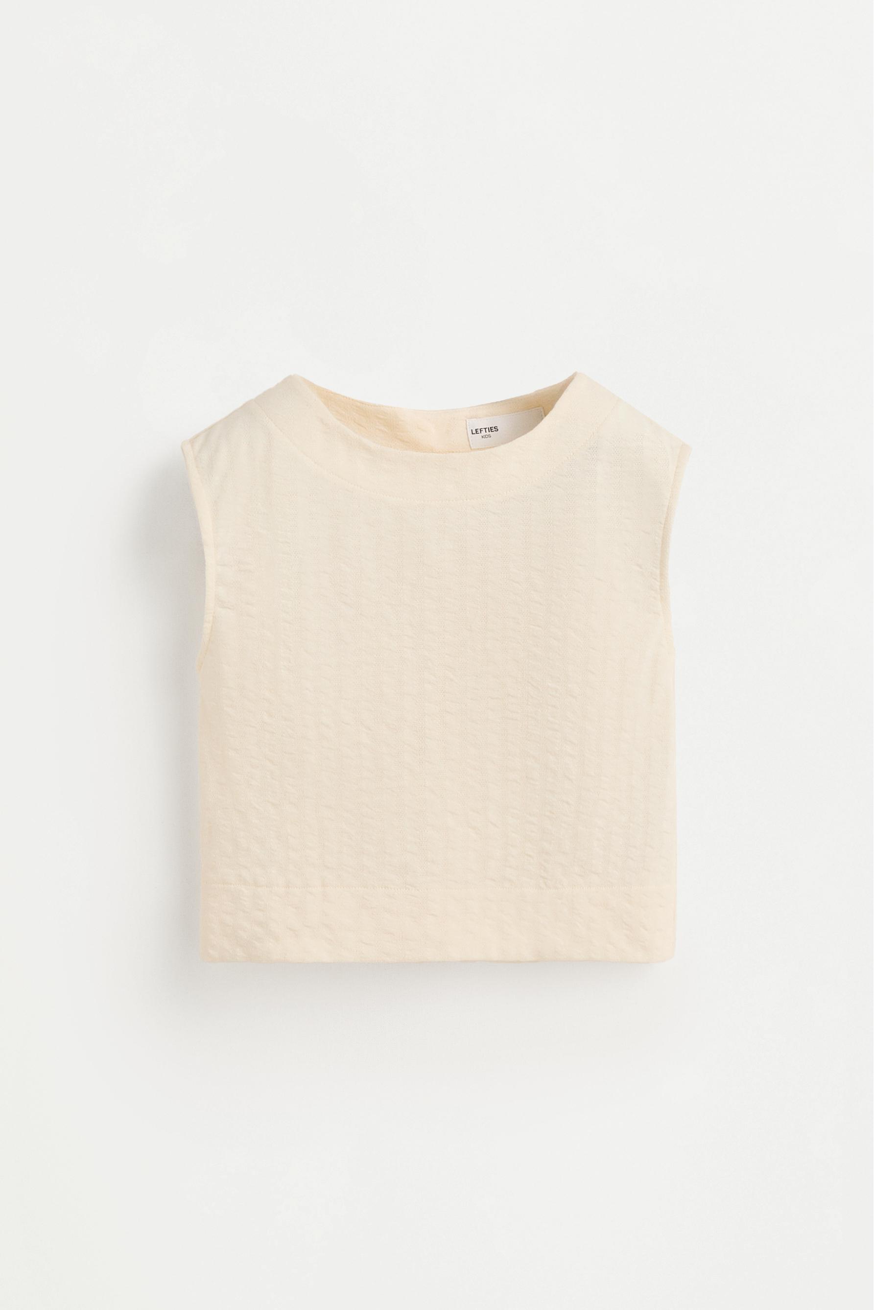 Bias cut top — ECRU