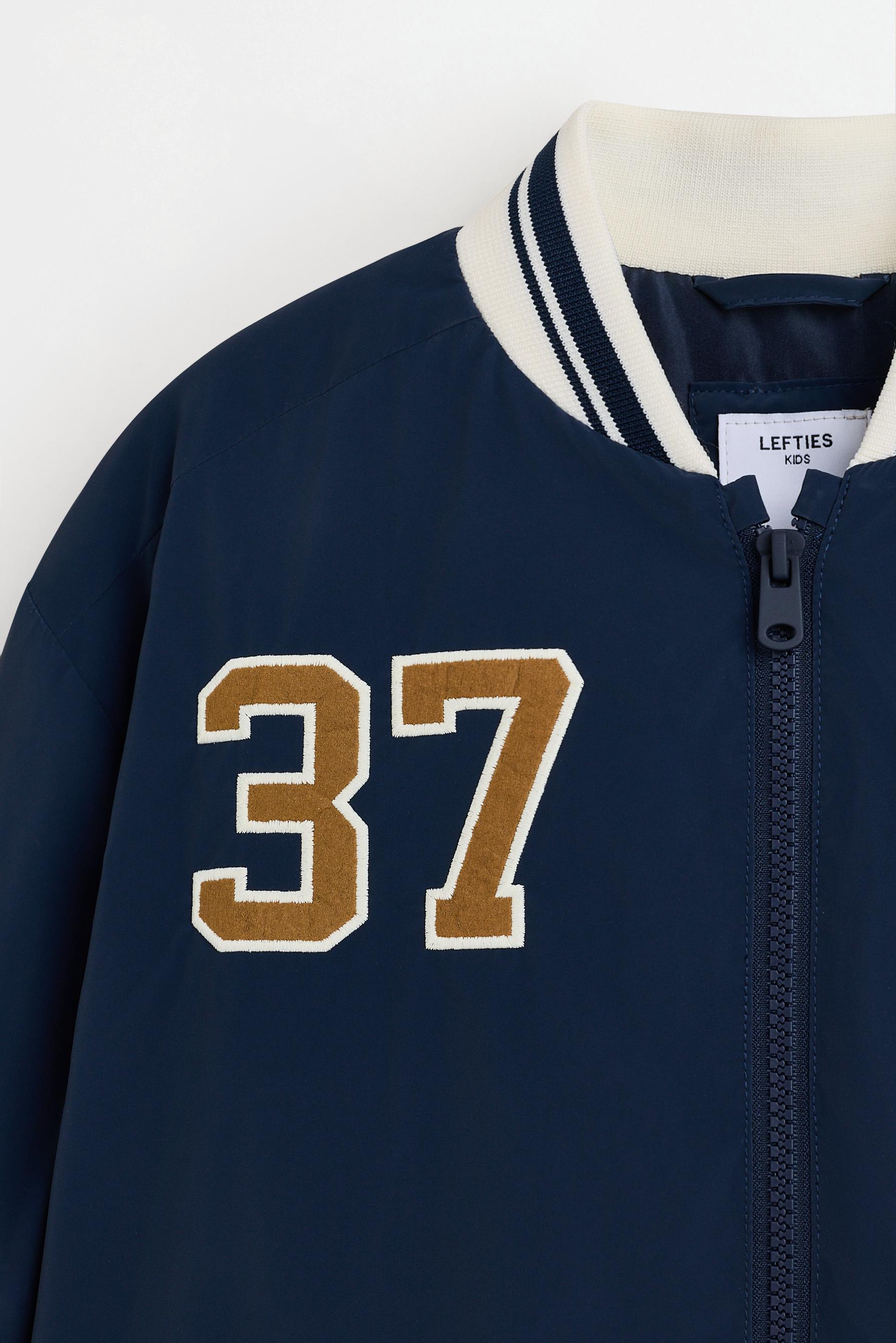 Bomber jacket with patches — NAVY