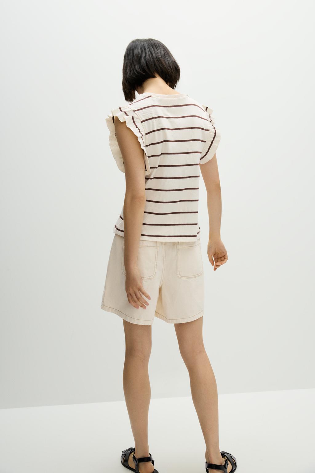 Ruffled T-shirt