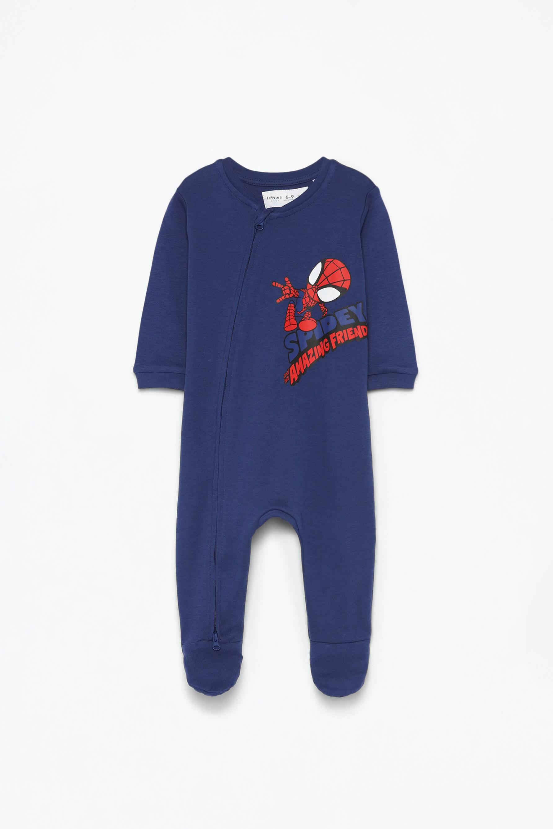 Pigiama Marvel Spider-Man Per Bambini – Set Completo Con Stampa Fumetto, Blu E Rosso