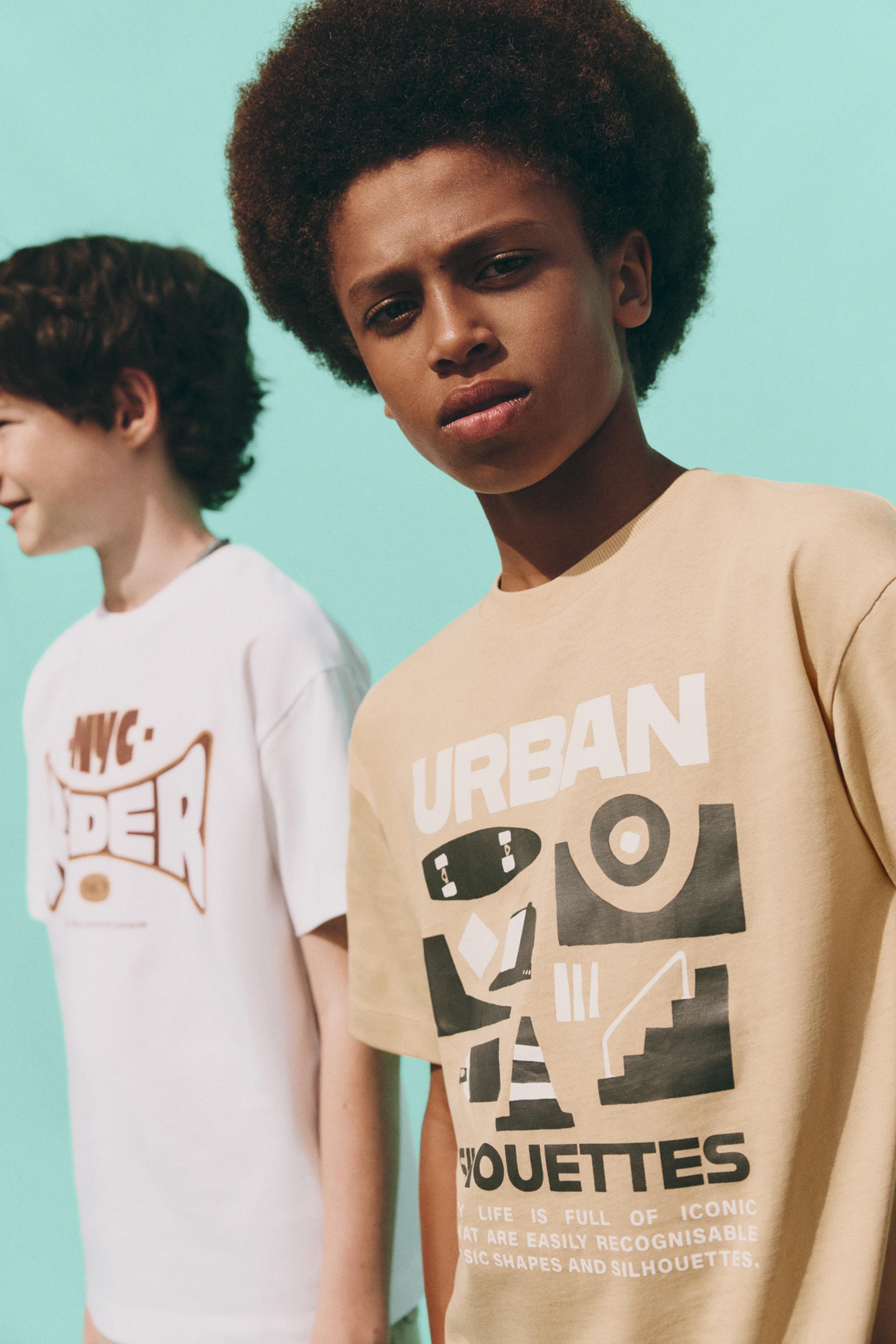 Printed T-shirt — MUSTARD
