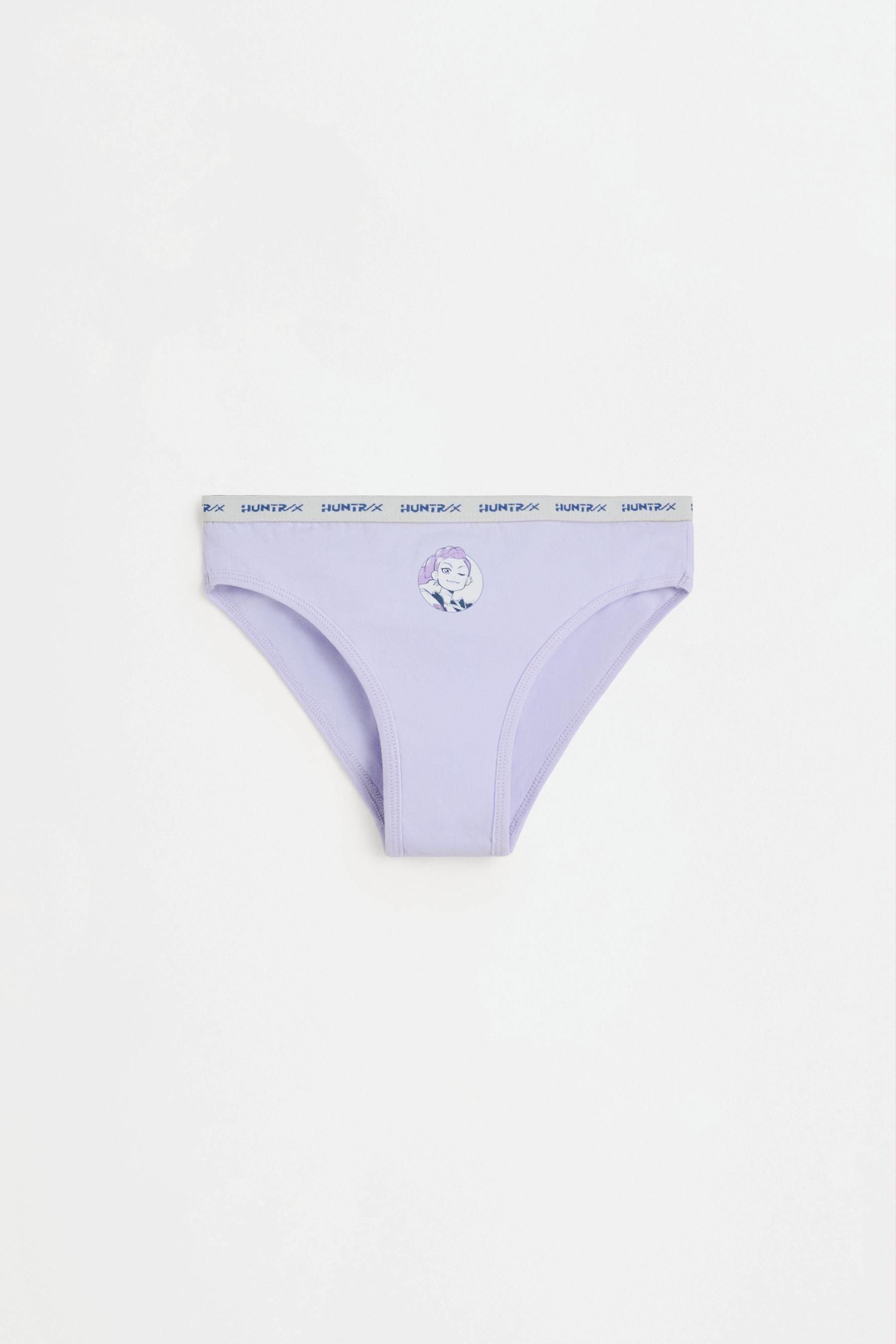 Huntrix K-Pop Demon Hunters ™/© Netflix Briefs (3-Pack) — LILAC/WHITE