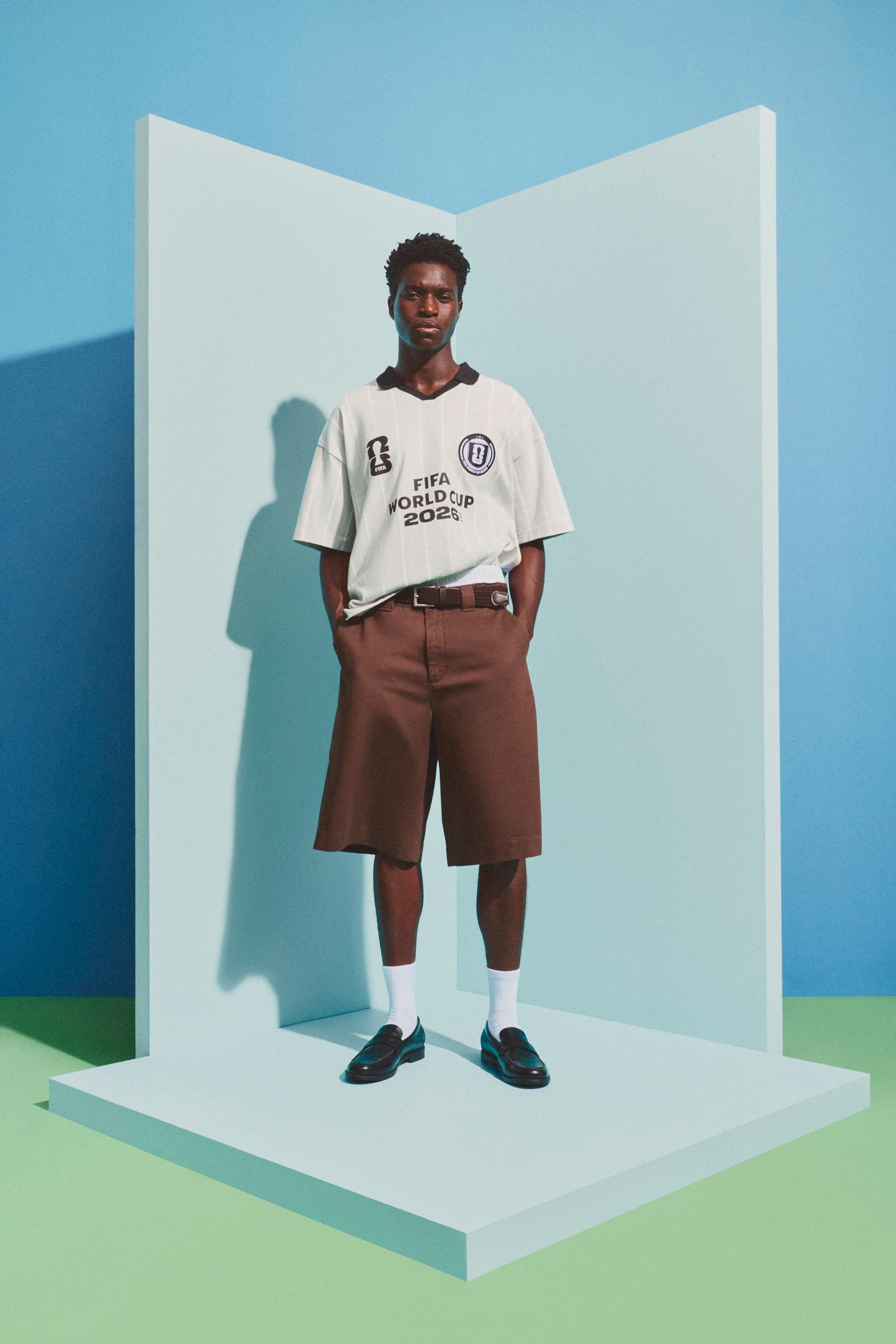 Men's | FIFA World Cup 2026 Official Licensed Product Striped Polo — PALE GREY