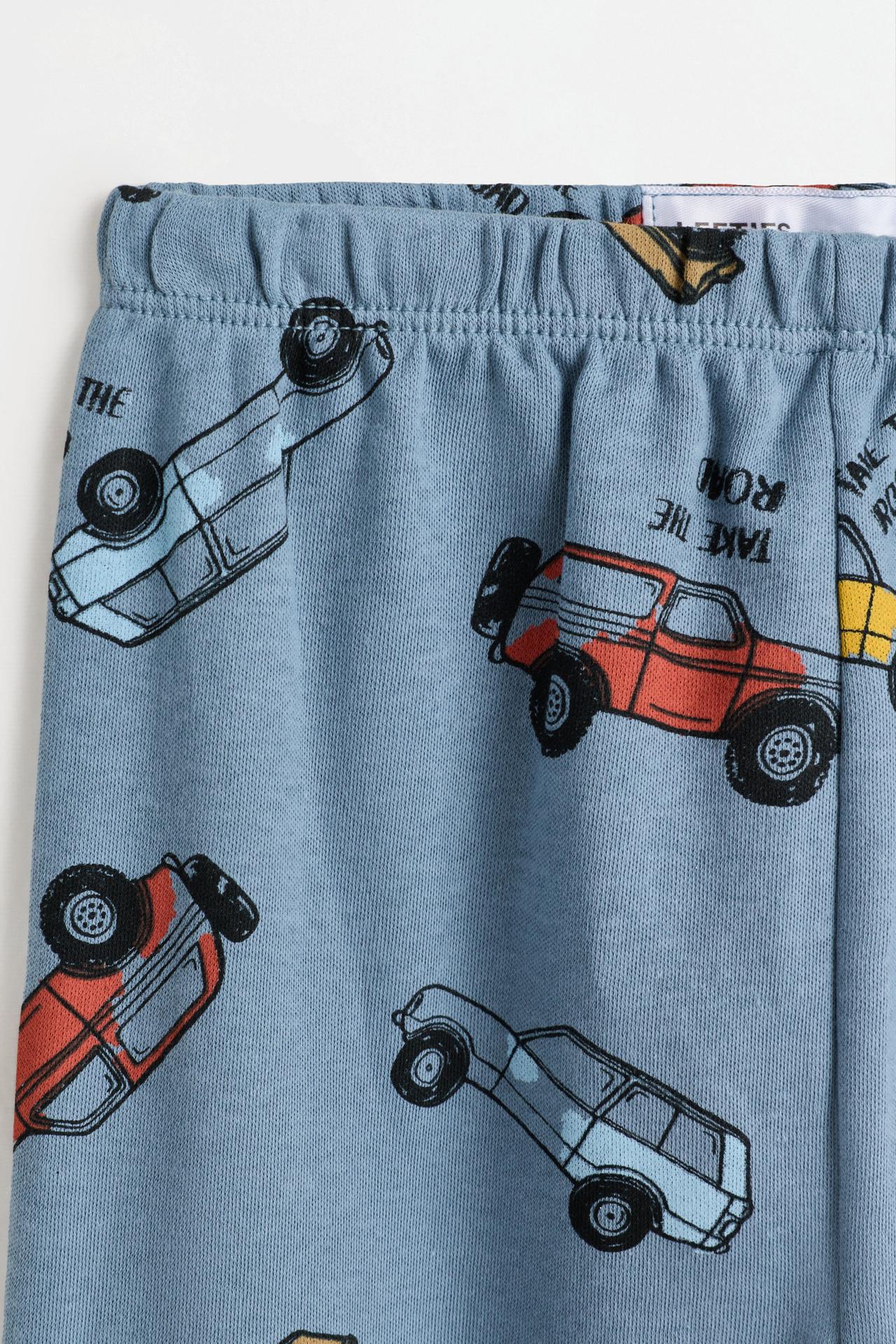 Long printed pyjamas — DARK BLUE