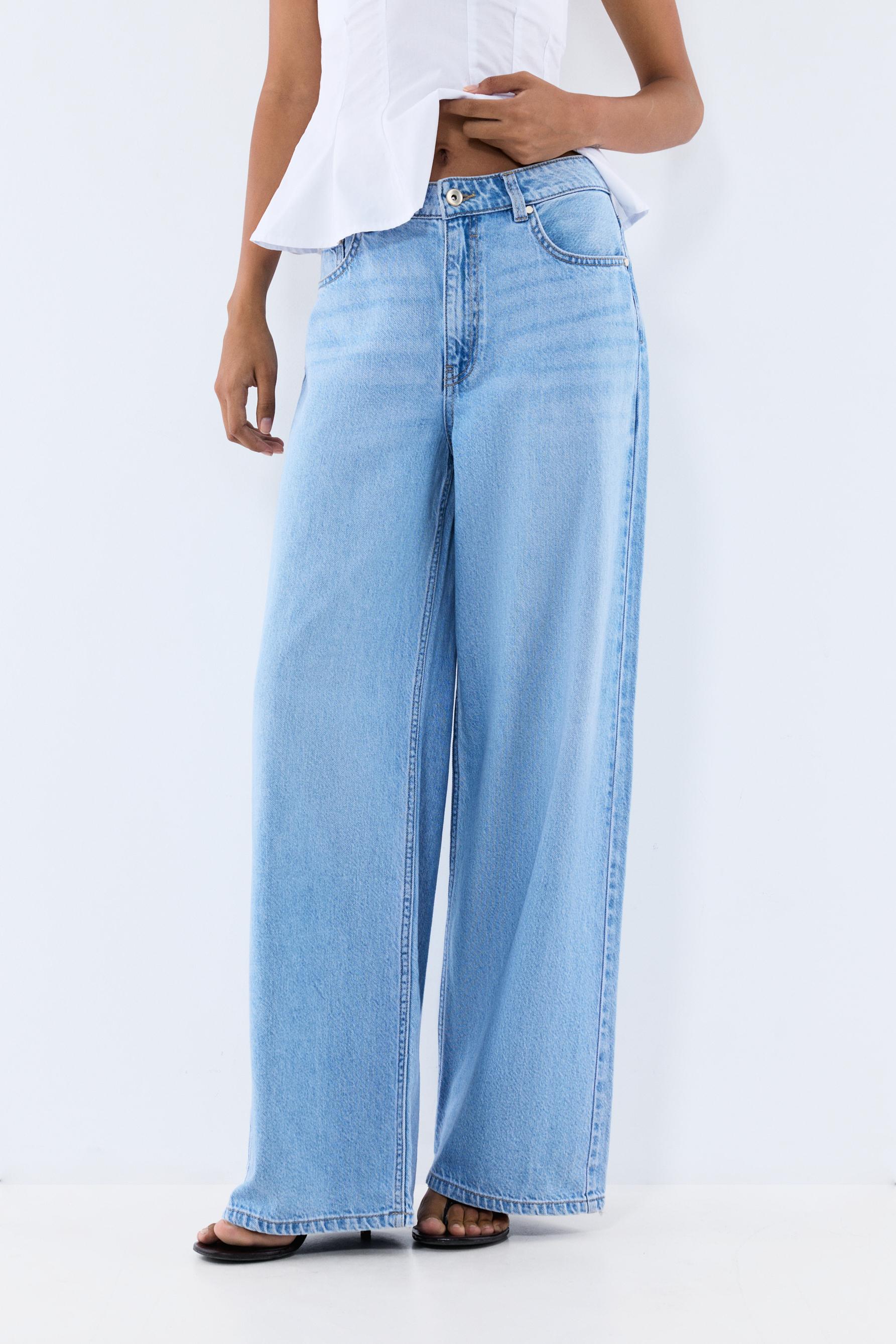 Wide-leg jeans — FADED NAVY