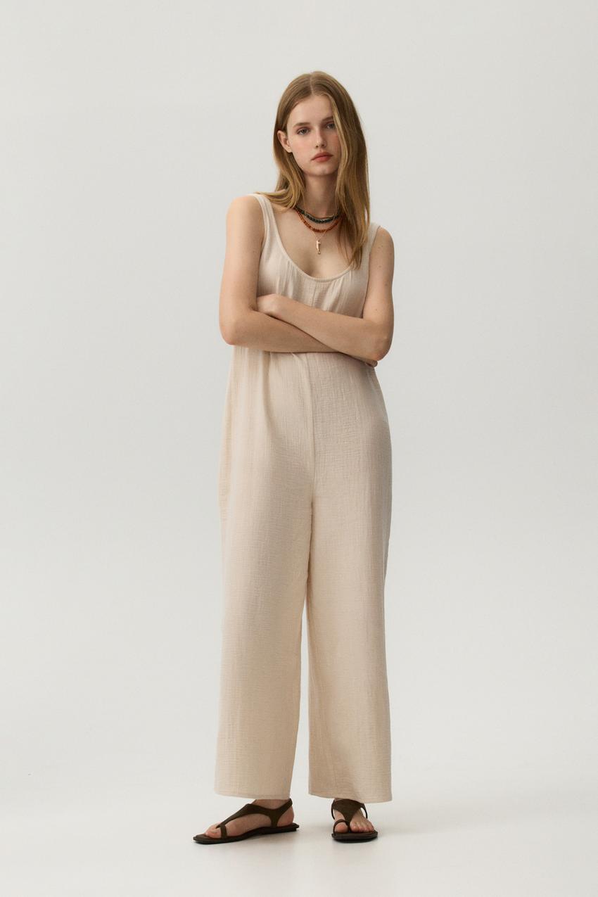 Mujer Mono Tirantes Largo Mono Blanco Tirantes Mono Largo Cinturón