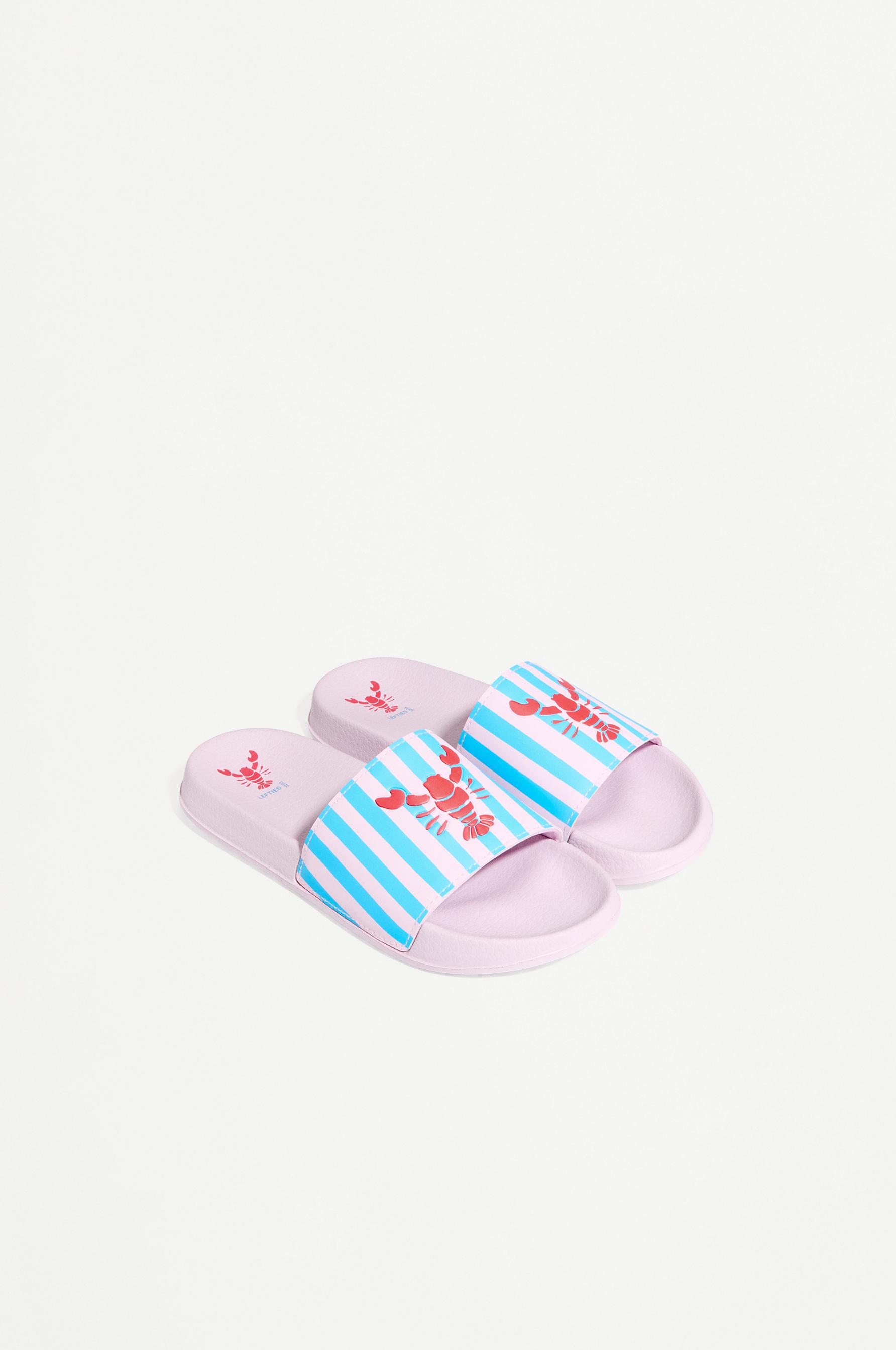LOBSTER SLIDE SANDAL — Blue