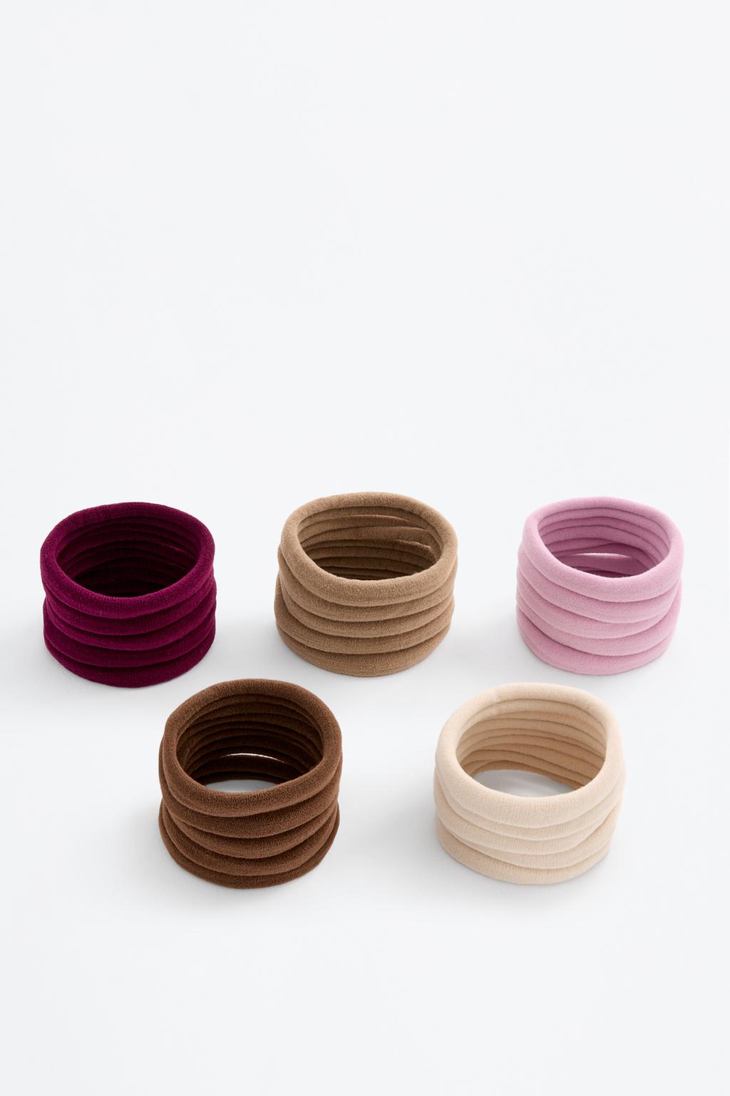 25-pack of elastic hair ties
