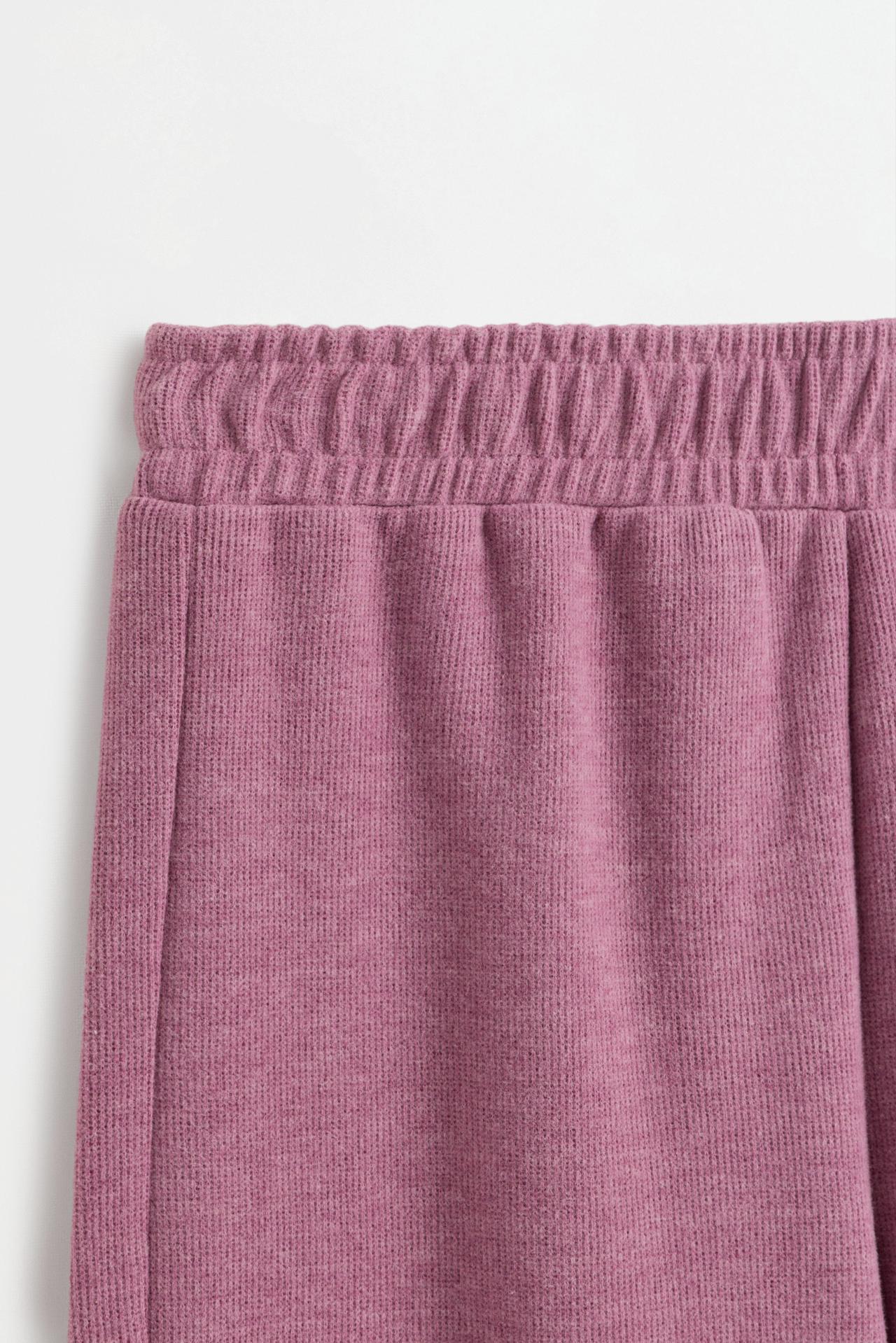 Star bias cut trousers — PINK