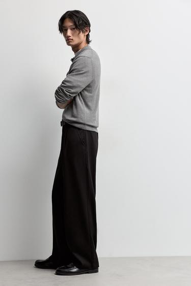 Wide-leg tailored trousers — BLACK 5