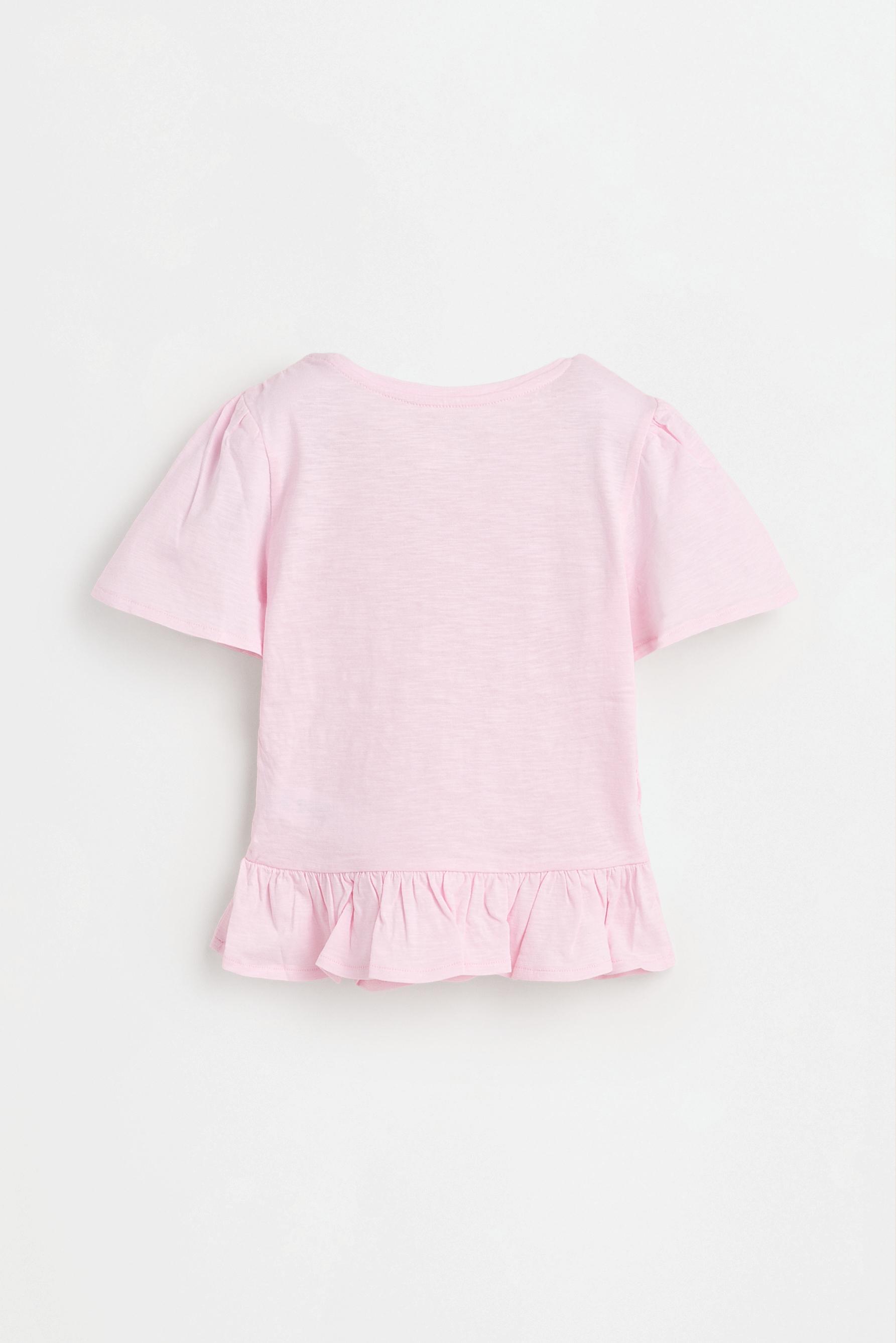 Smocked T-shirt — PASTEL PINK