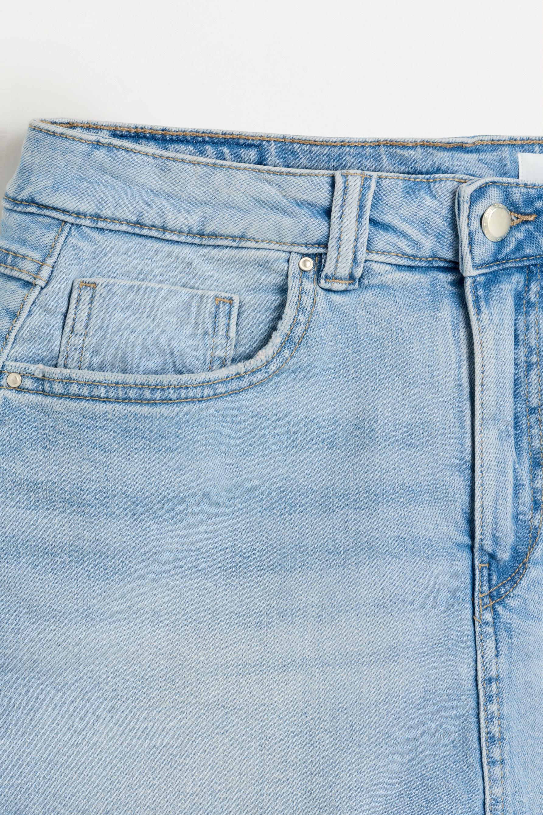 Denim skort — PALE BLUE