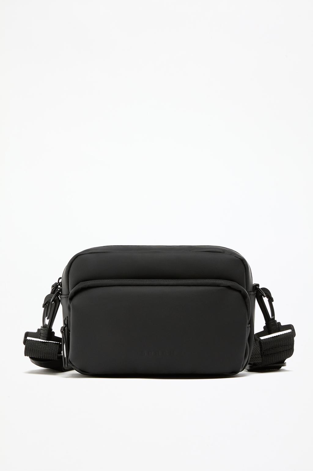 Rubberised crossbody bag