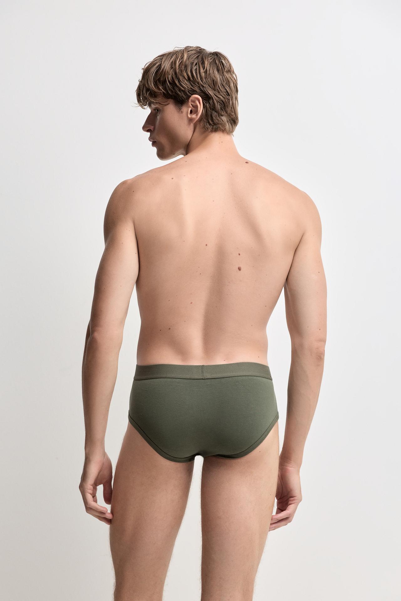 Contrast briefs (5-pack) — RUSSET