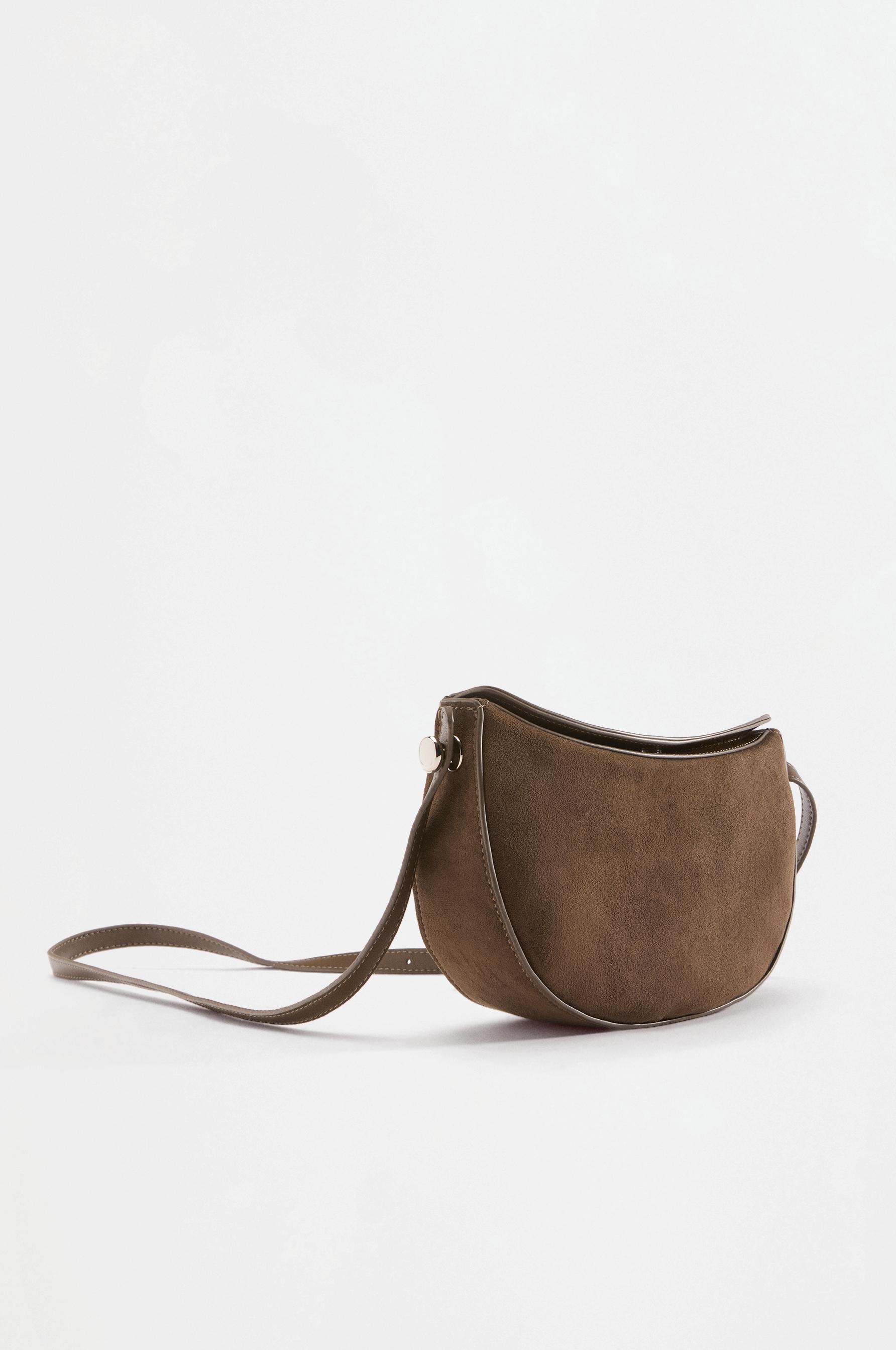 Half-moon crossbody bag — KHAKI