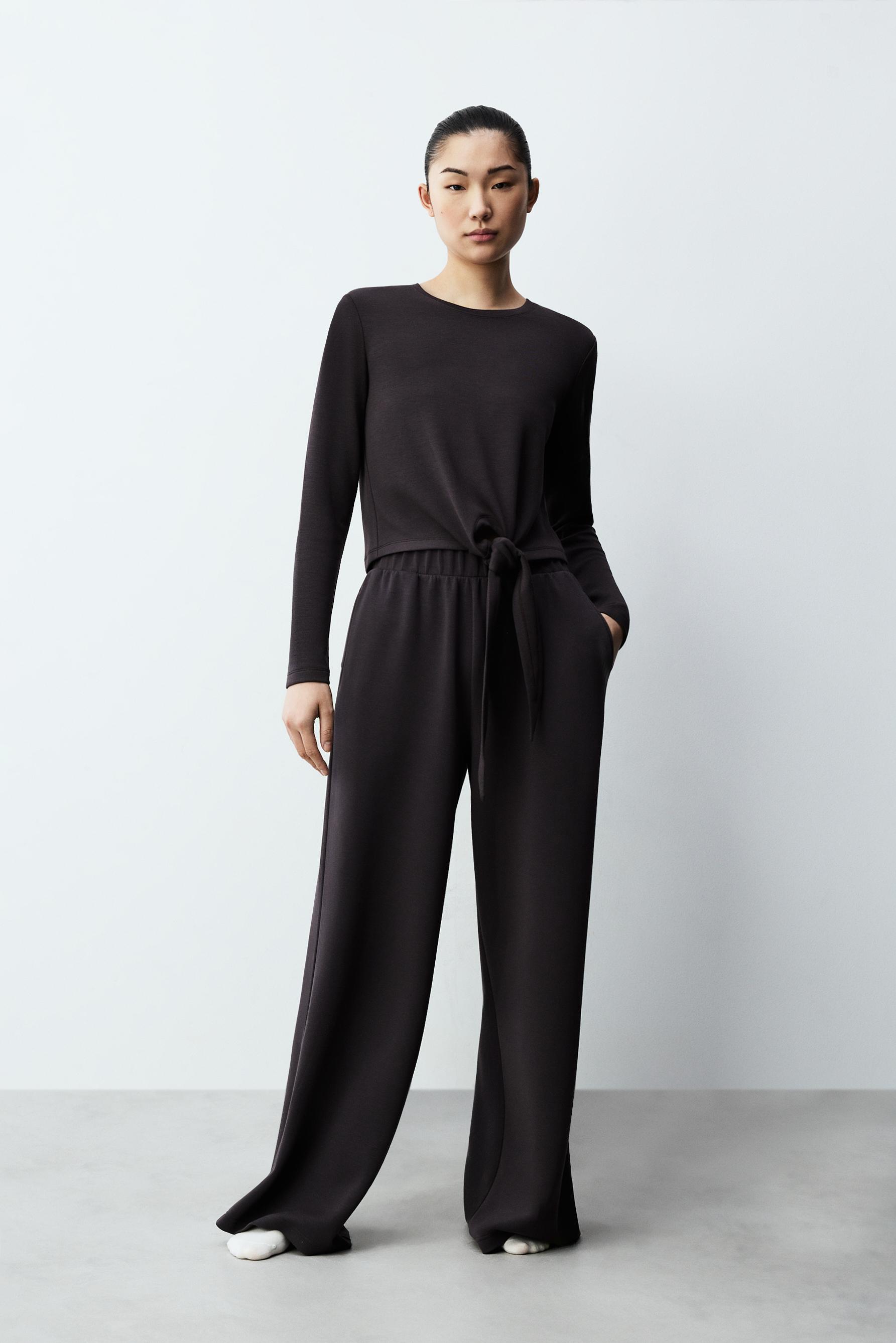 Pantalón felpa fluida