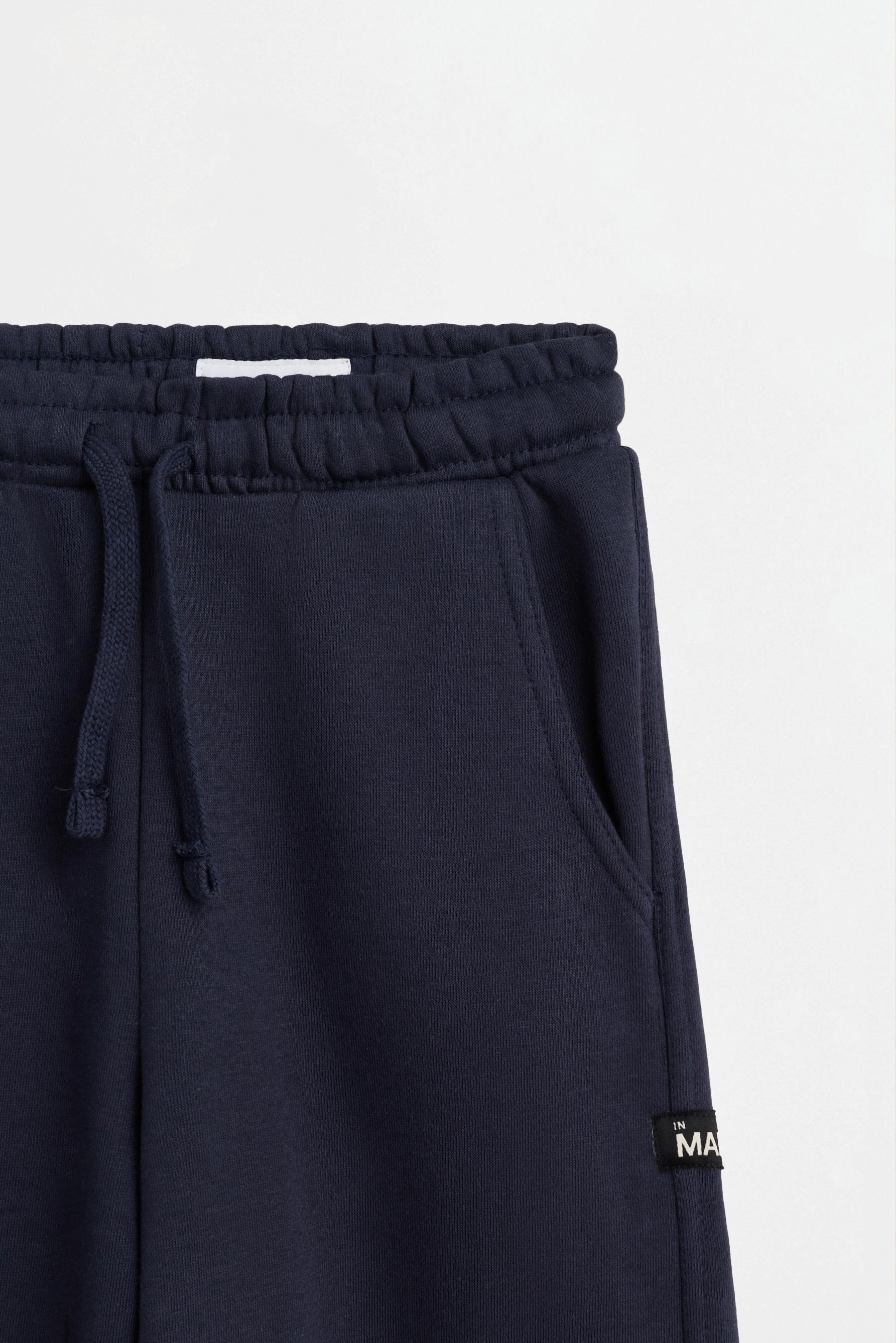 Plush barrel fit trousers — NAVY