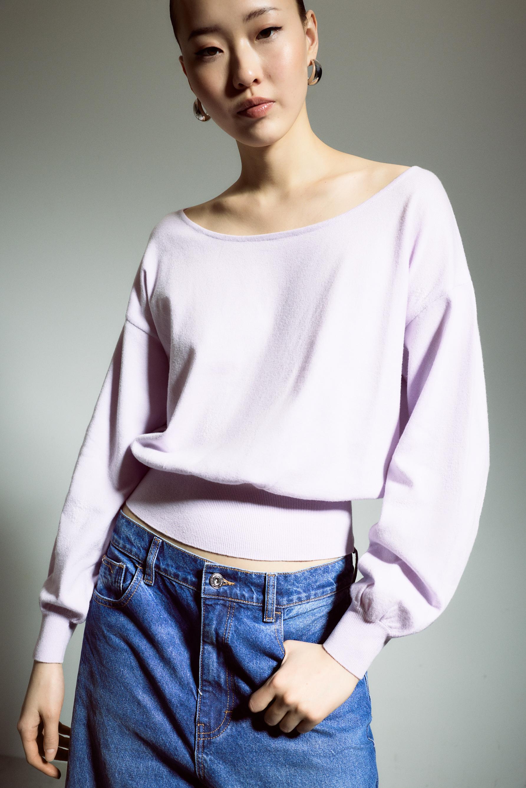 Jersey punto asimétrico