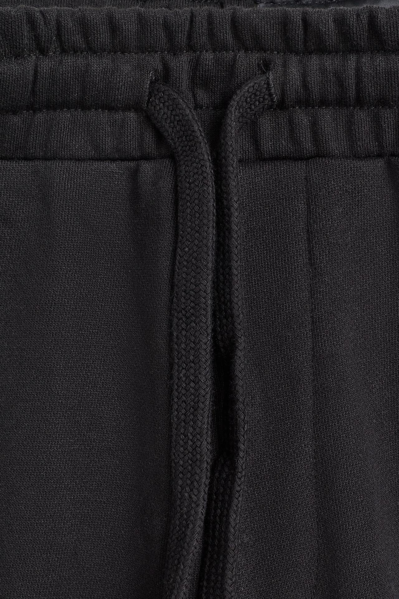 Baggy tracksuit Bermuda shorts — BLACK
