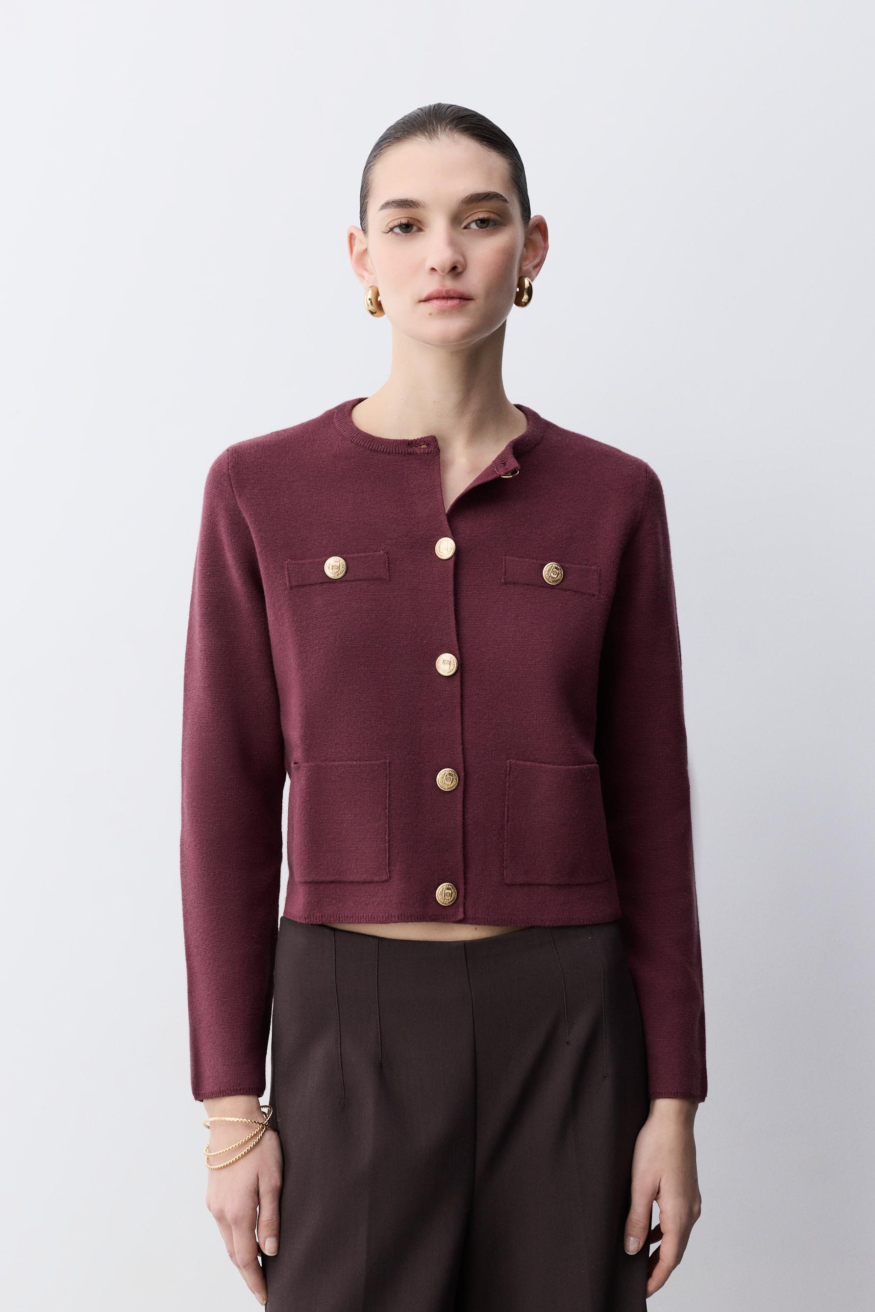 Chaqueta punto bolsillos