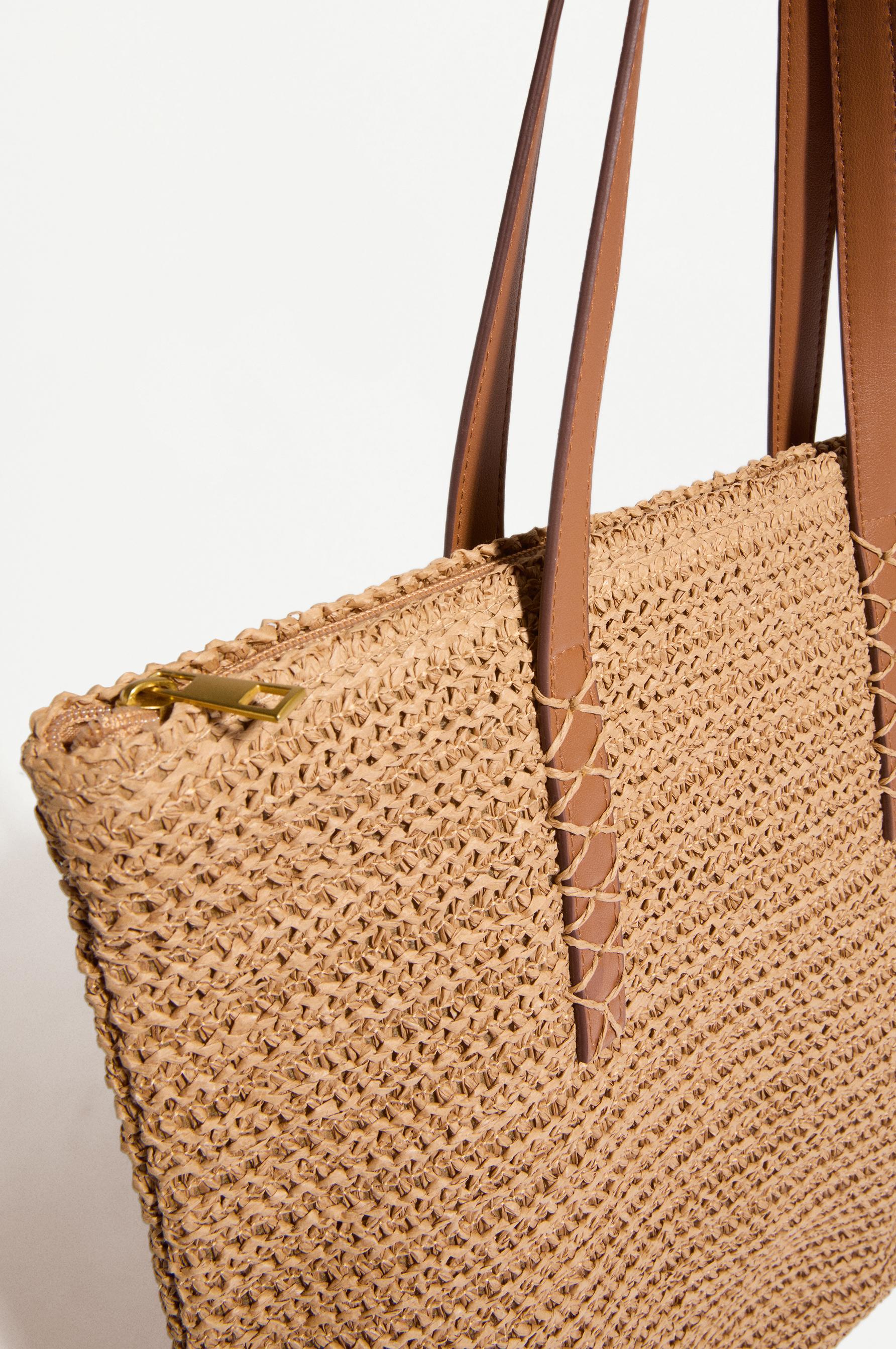 Paper shopper bag — CAMEL