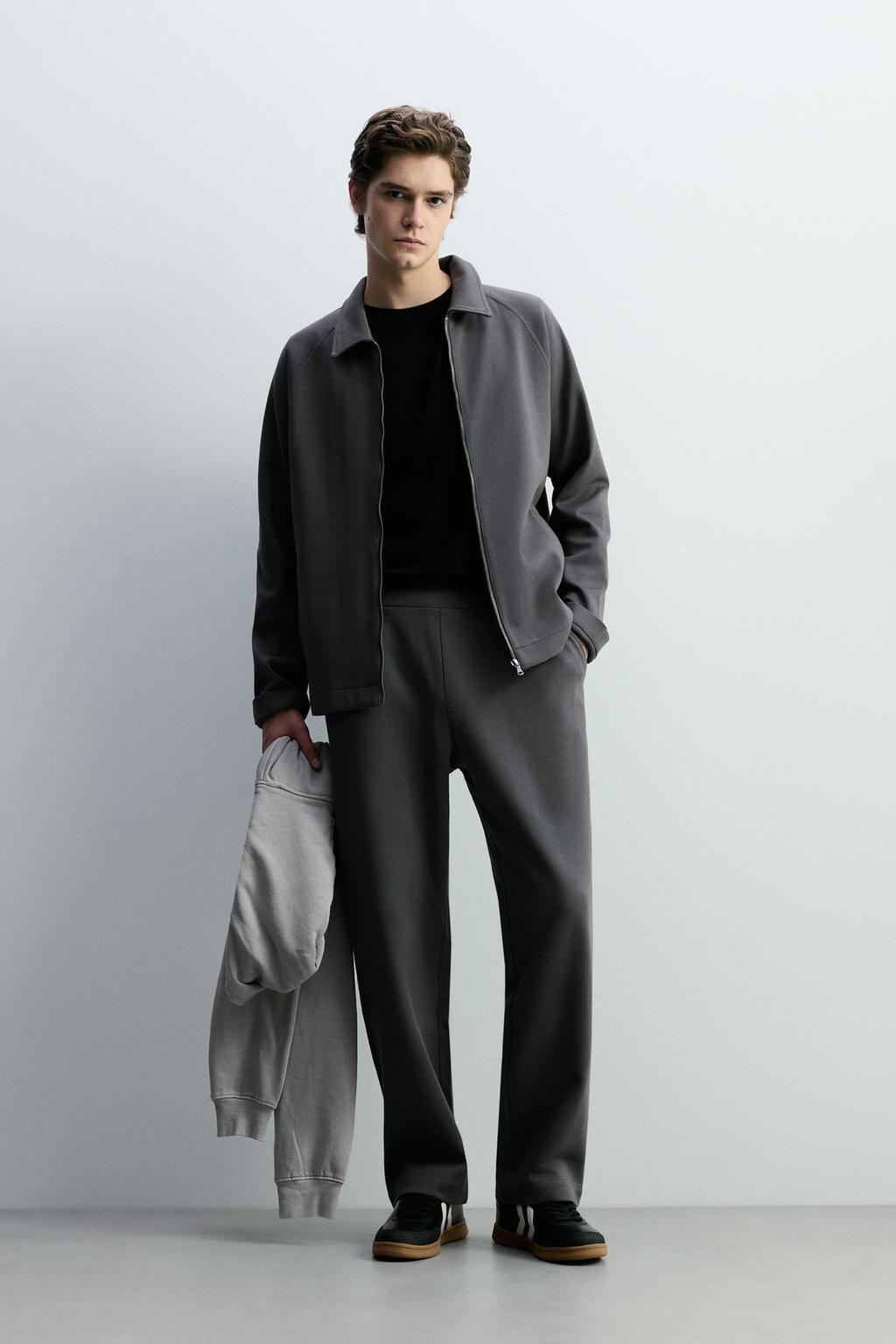 Pantalón pinzas heavy interlock