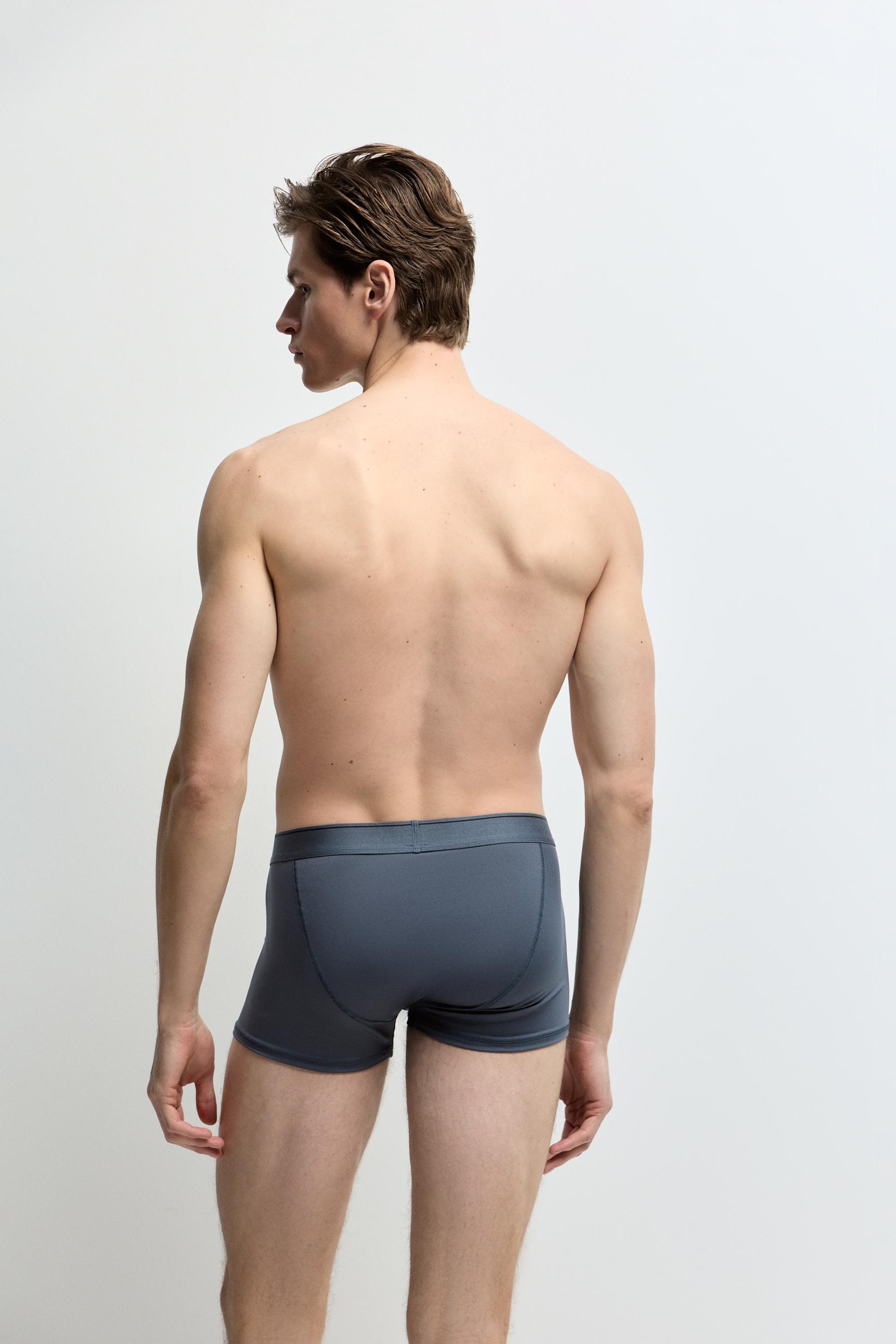 Microfibre boxers (Pack 3) — BROWN