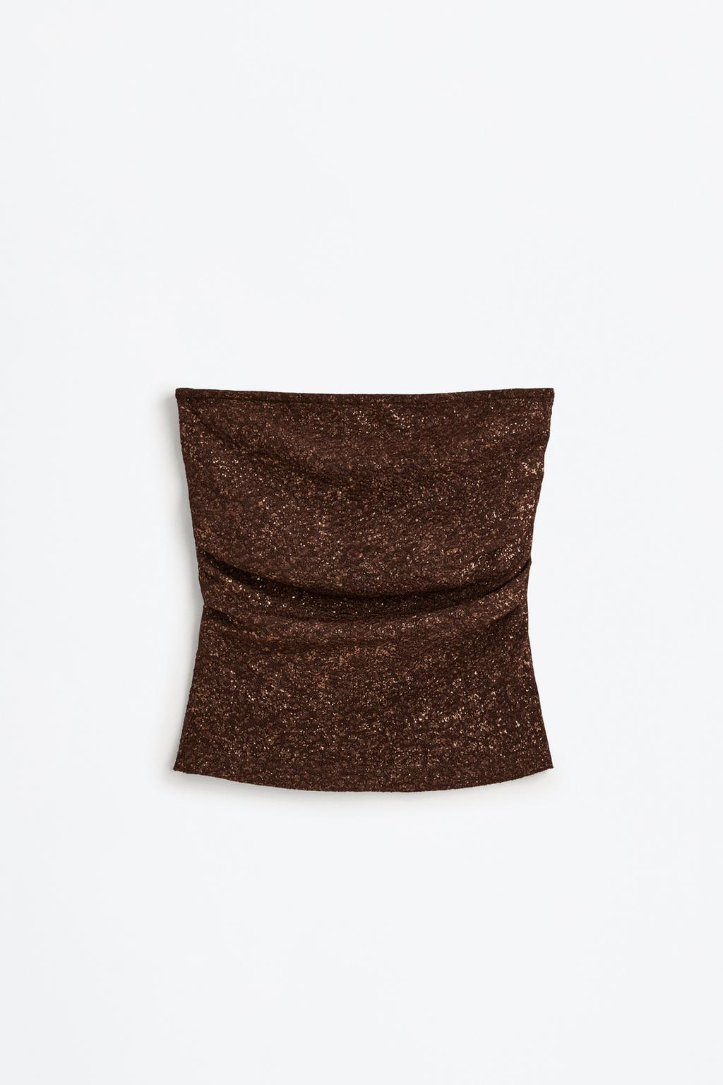 Top jacquard metalizado