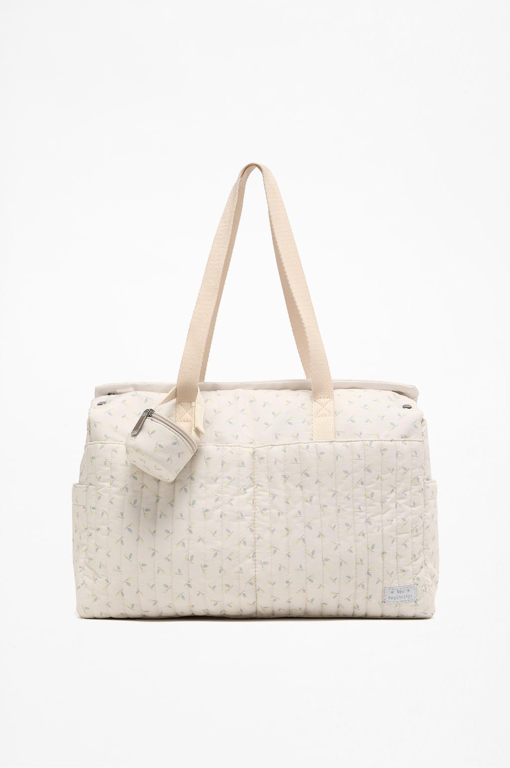 Borsa maternity a fiori