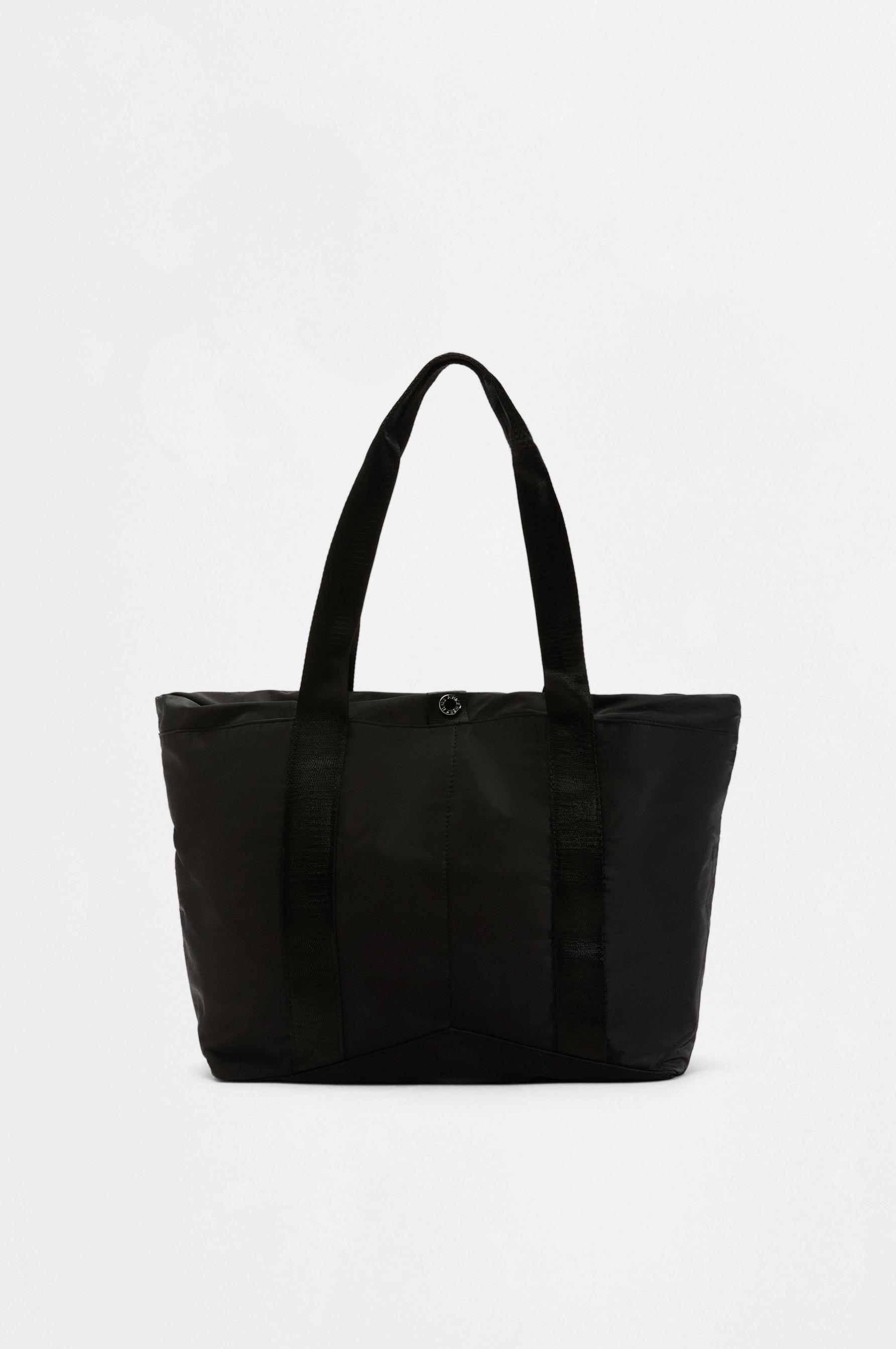 Nylon shopper bag — BLACK