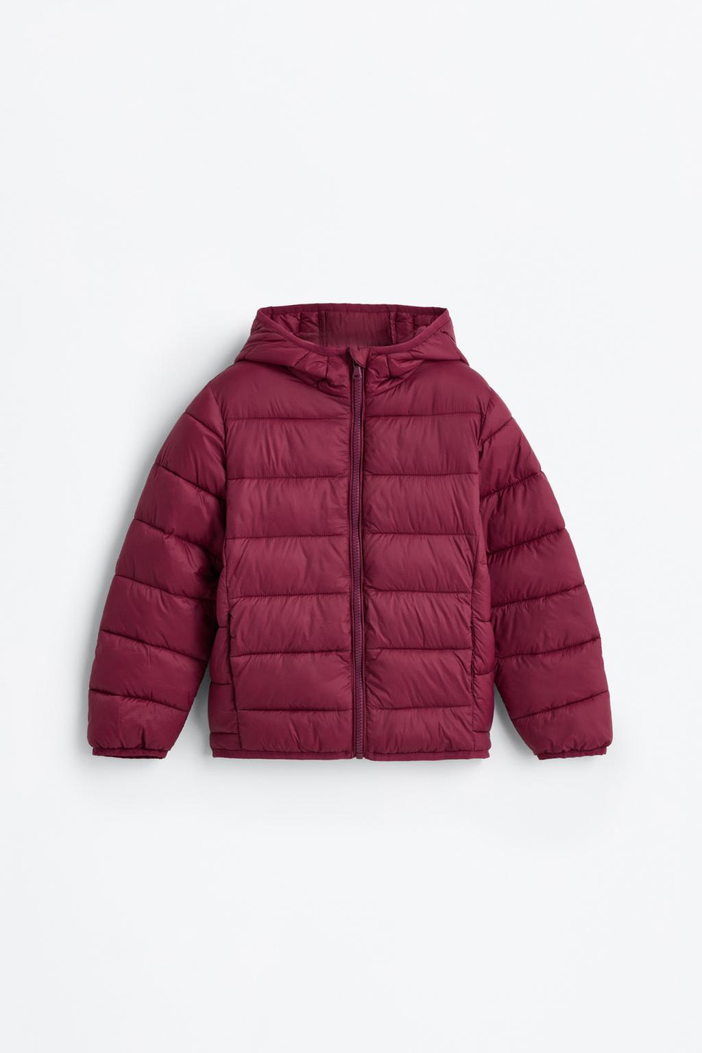 Lightweight hooded puffer jacket