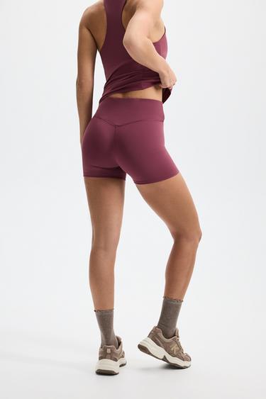 Basic sports hot pants — DARK PINK 4