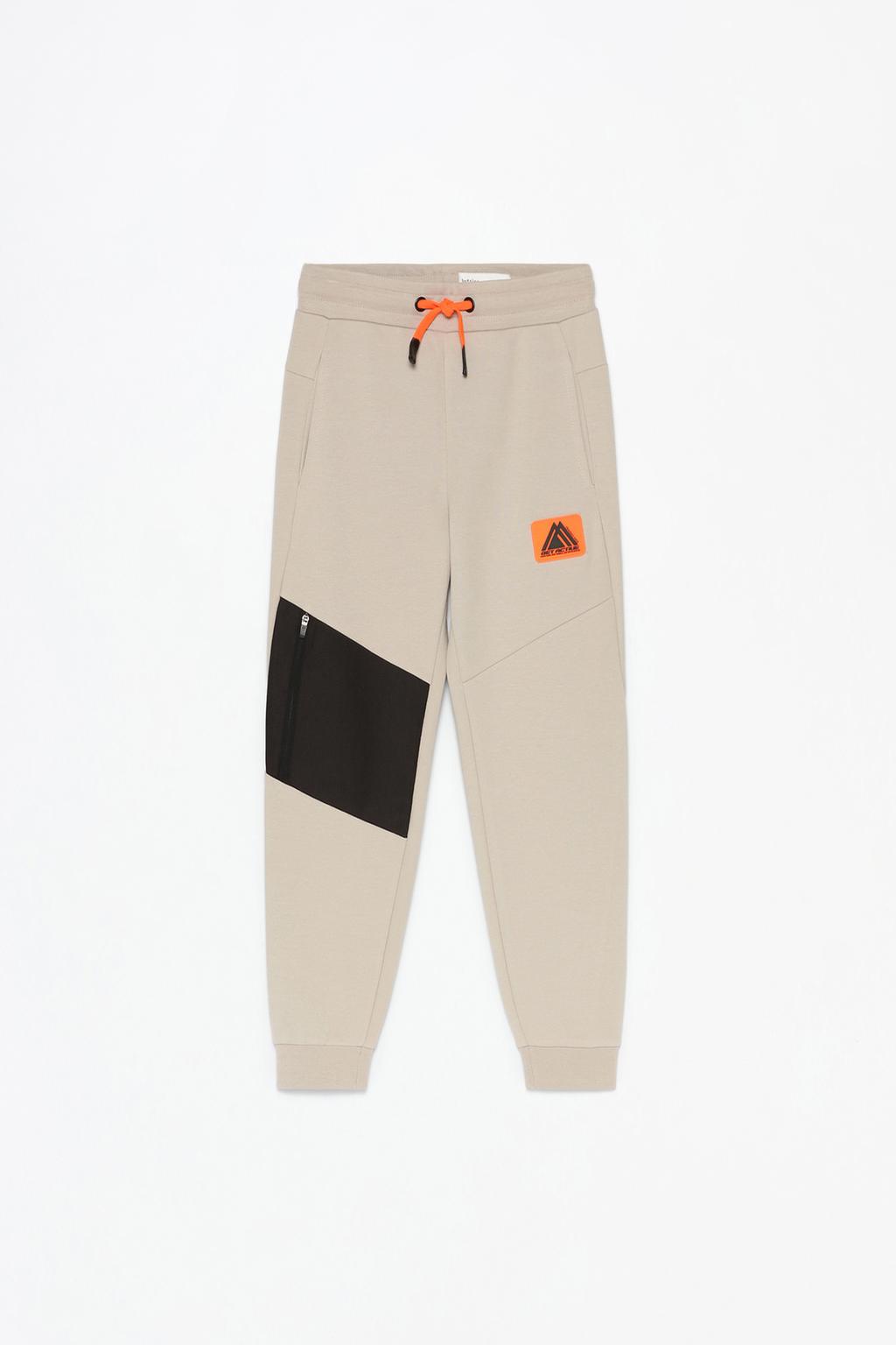 Colour block sporty jogger trousers